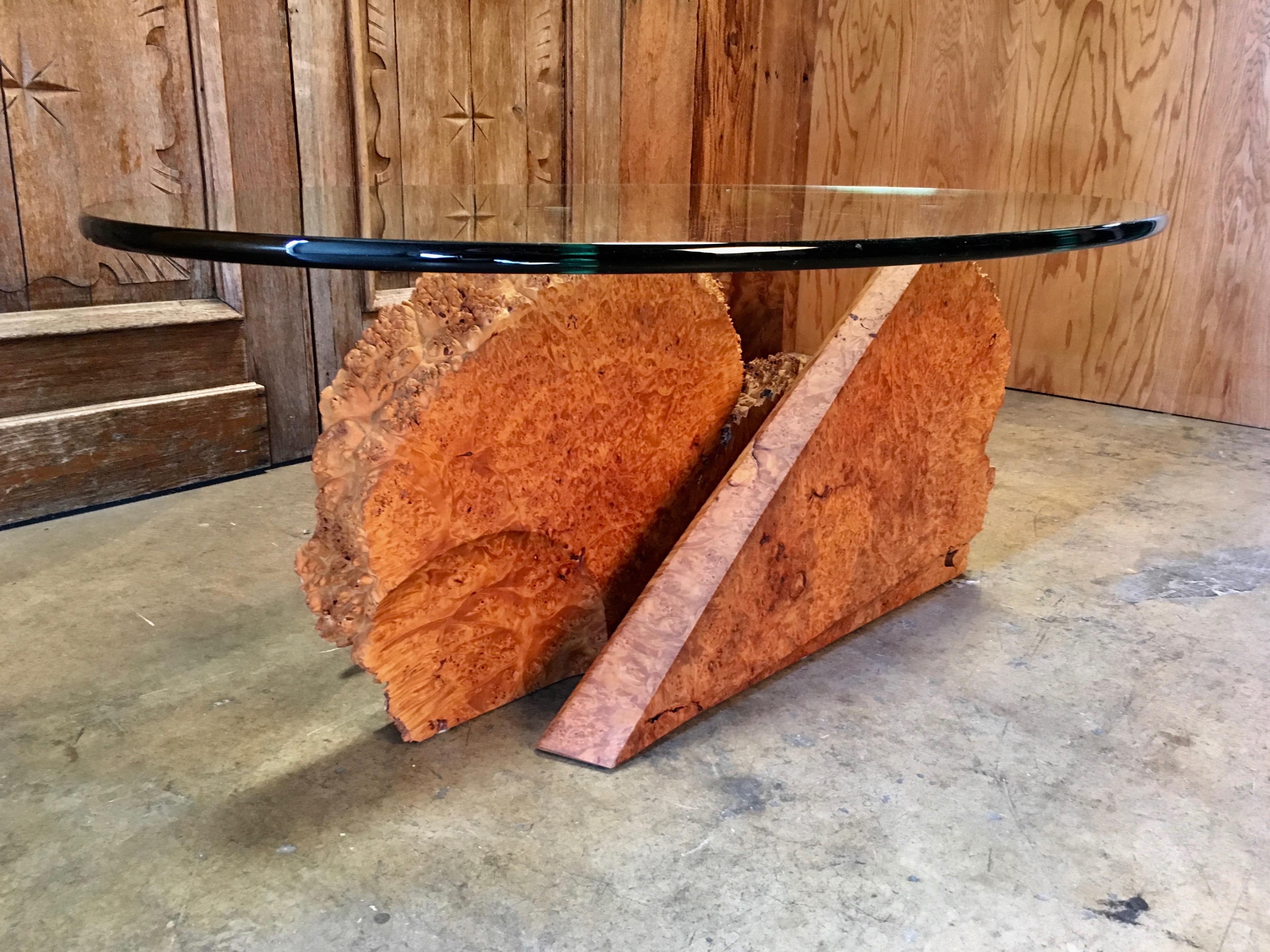 burrell wood coffee table