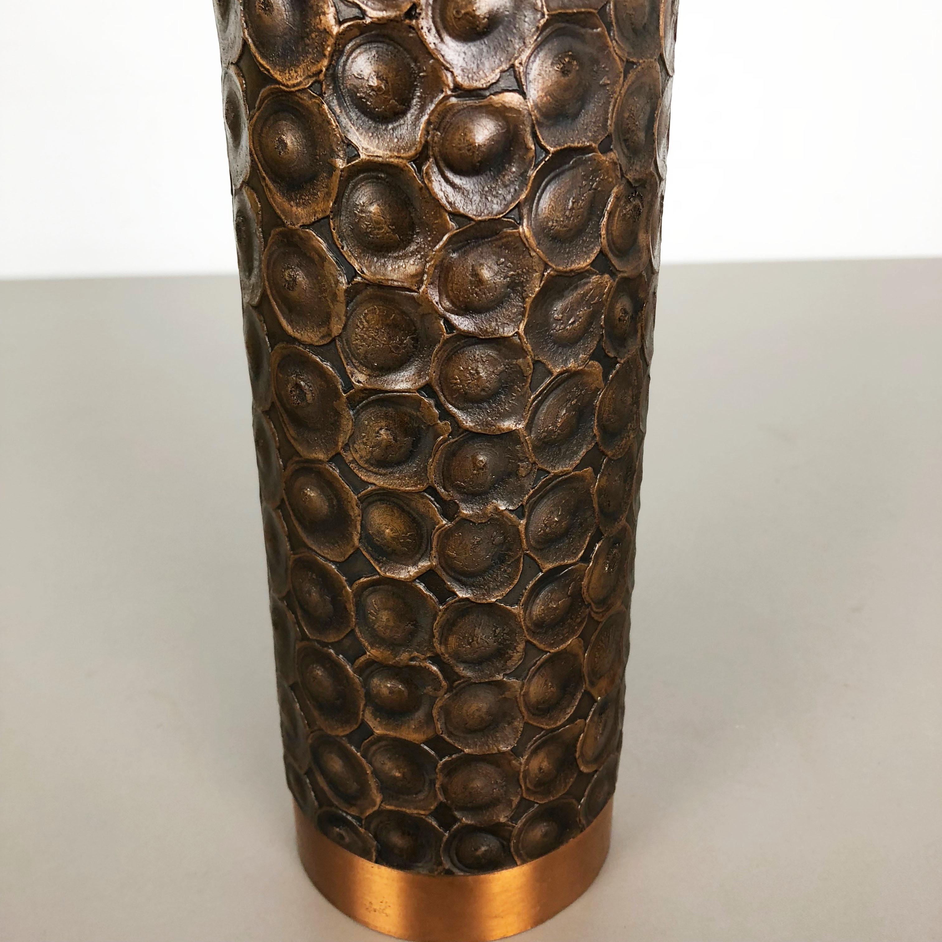 Modernist Sculptural Brutalist Copper Vase, Austria, 1950s For Sale 1