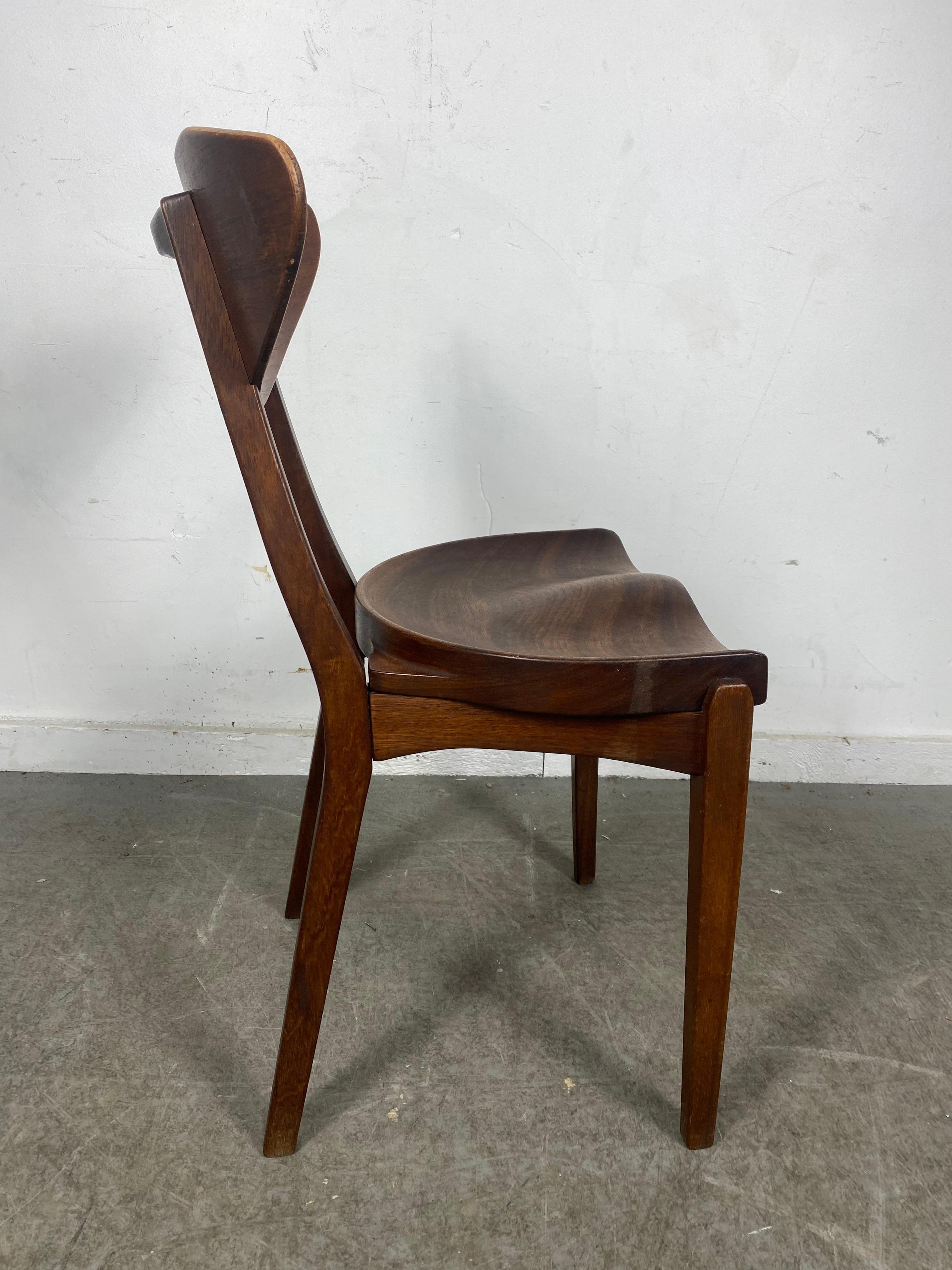 Modernist Sculptural Chair Designed by Richard Jensen and Kjaerulff Rasmusse In Good Condition In Buffalo, NY