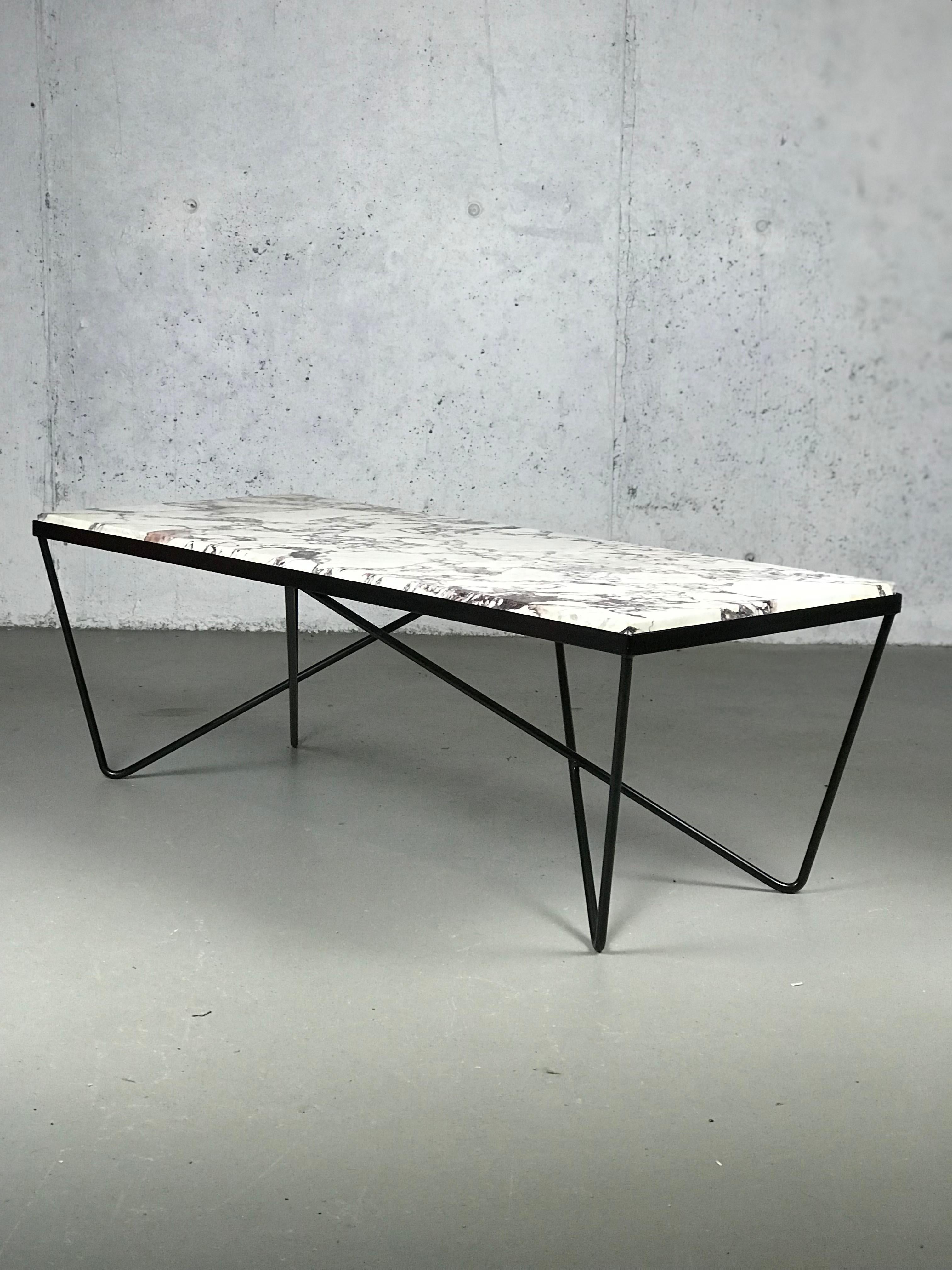 Iron Modernist Sculptural Coffee Table after Darrell Landrum