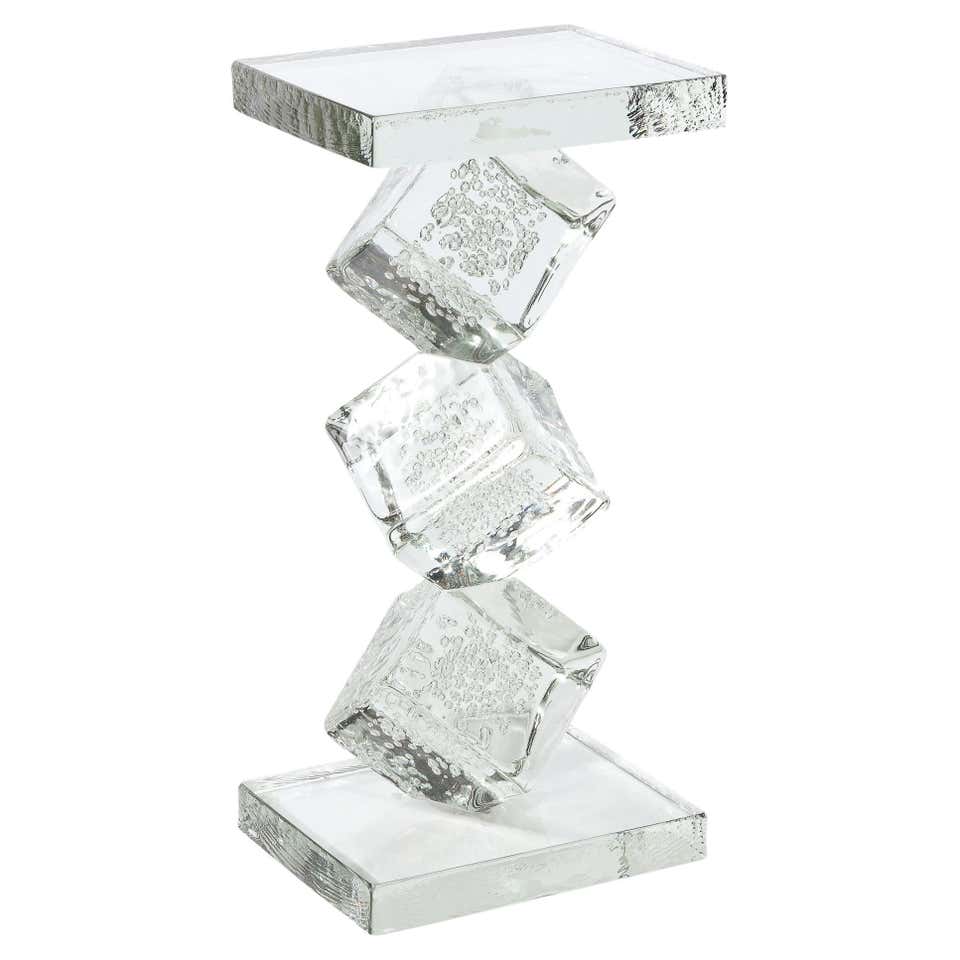 Translucent Pastel Hand Dyed Acrylic Tone Table by Sohyun Yun, Blue ...