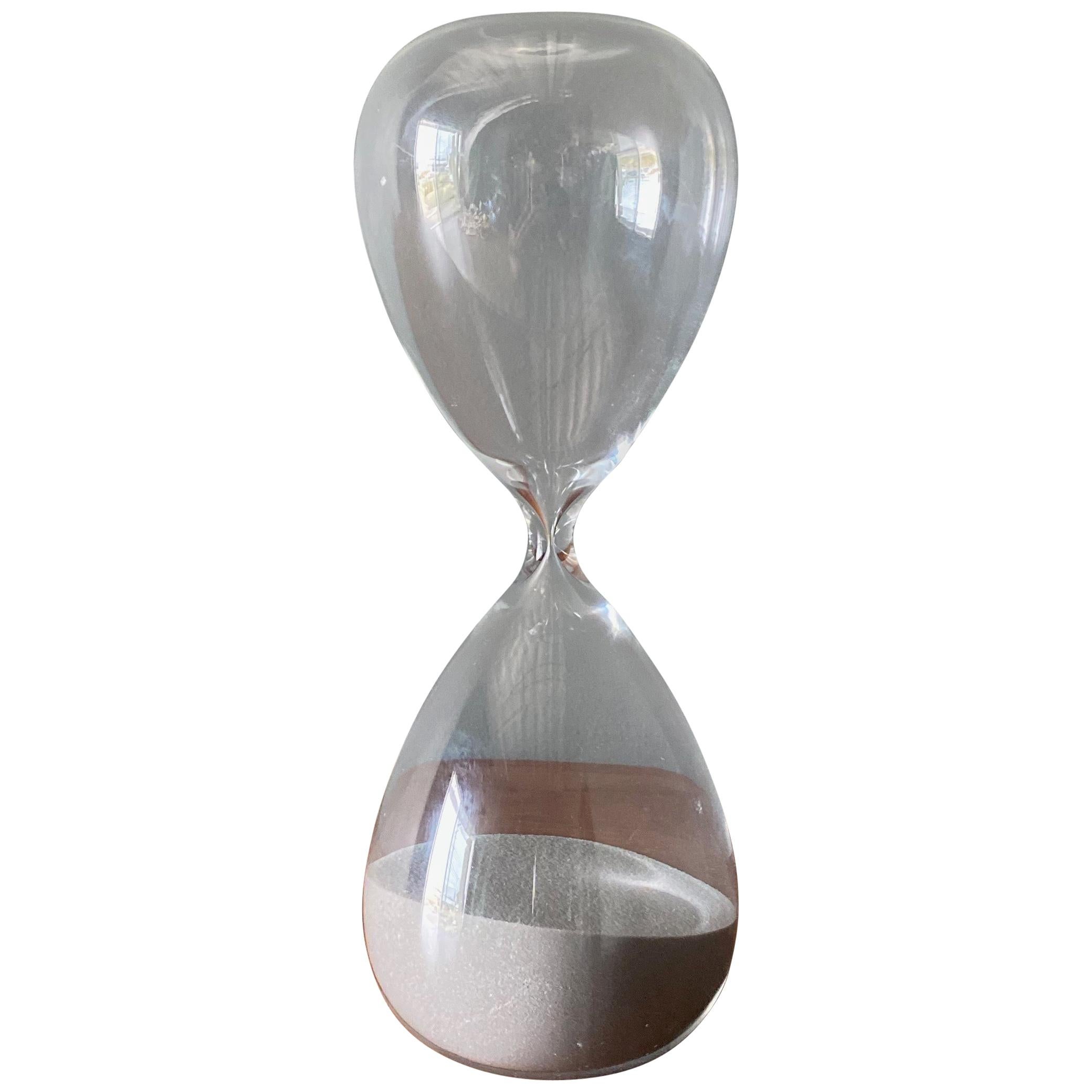 Modernist Sculptural Hourglass, circa 1985
