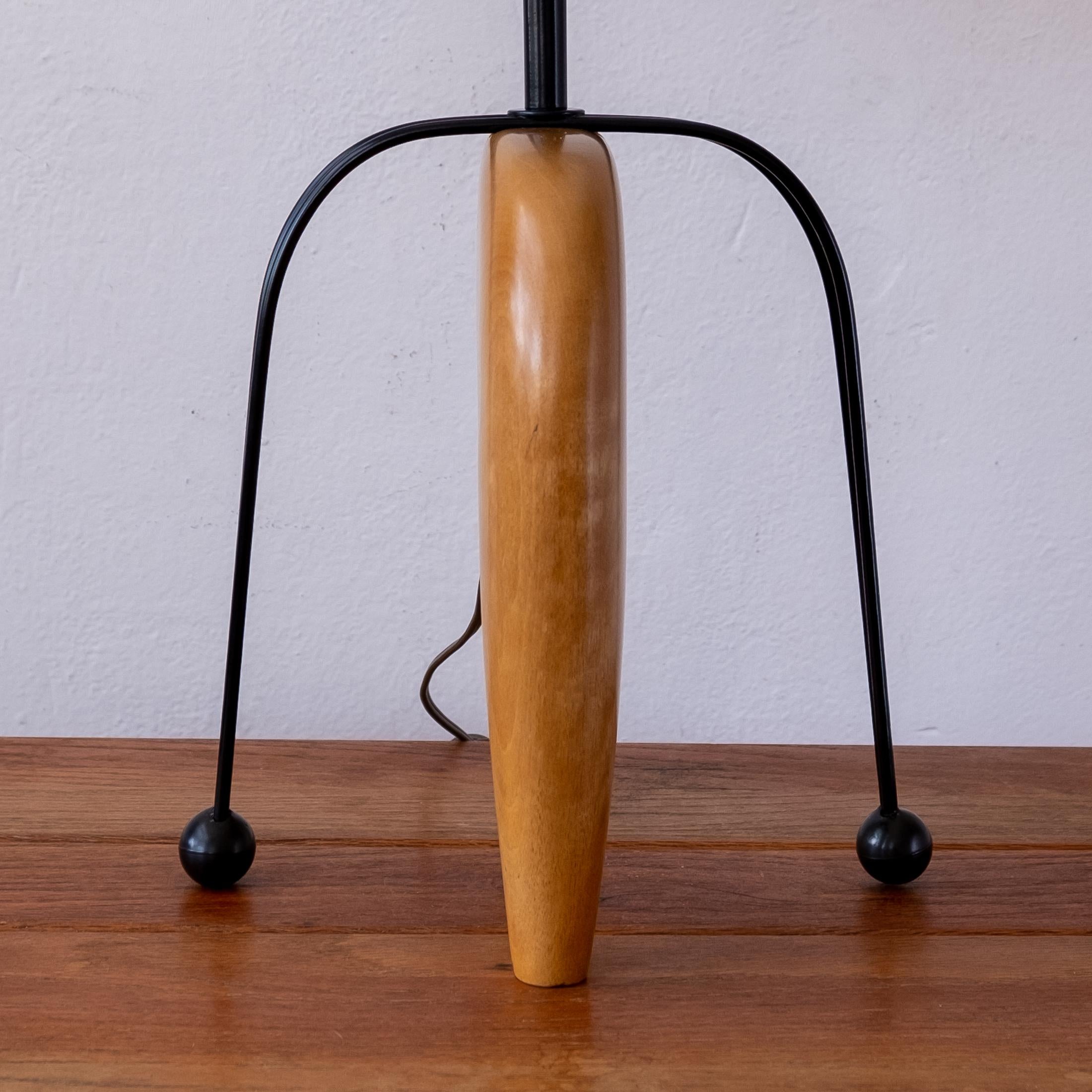Metal Modernist Sculptural Lamp, 1950s