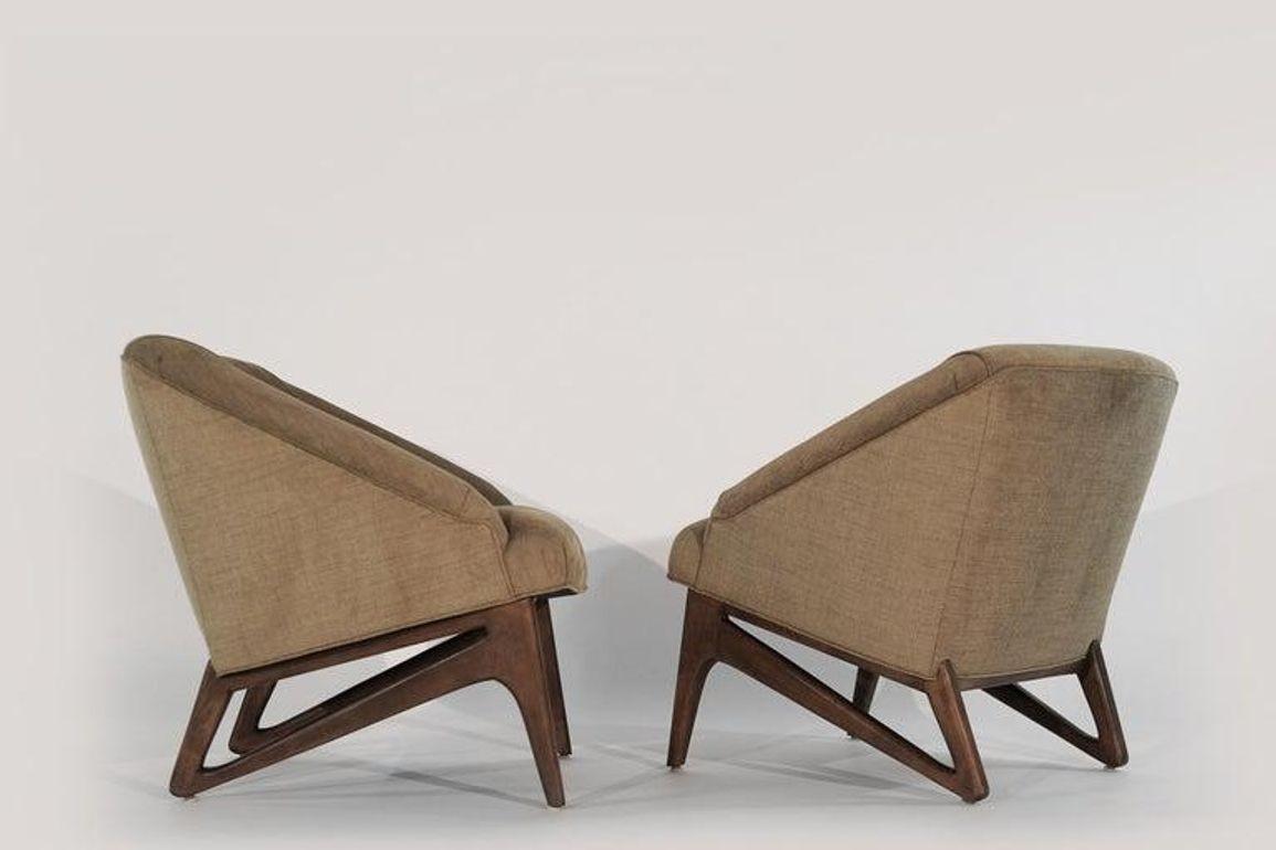 Modernist Sculptural Lounge Chairs by Erwin Lambeth, C. 1950s For Sale 1