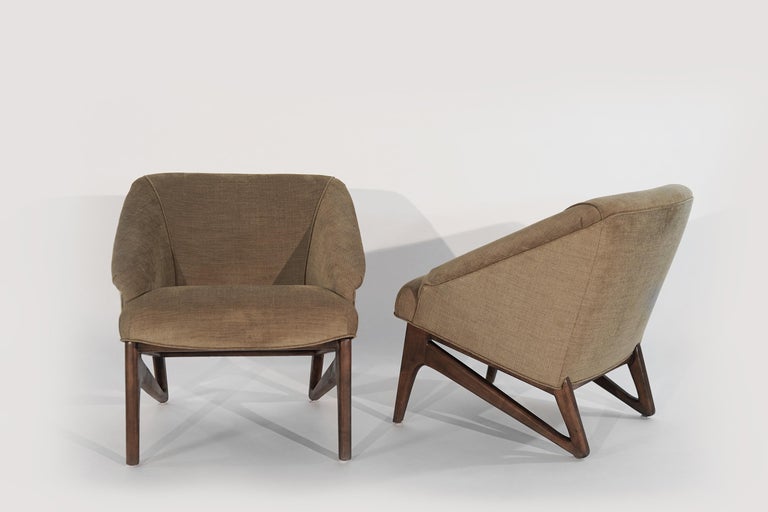 Modernist Sculptural Lounge Chairs, Italy, 1950s For Sale 1