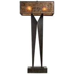 Vintage Modernist Sculptural Table Lamp, France, circa 1950