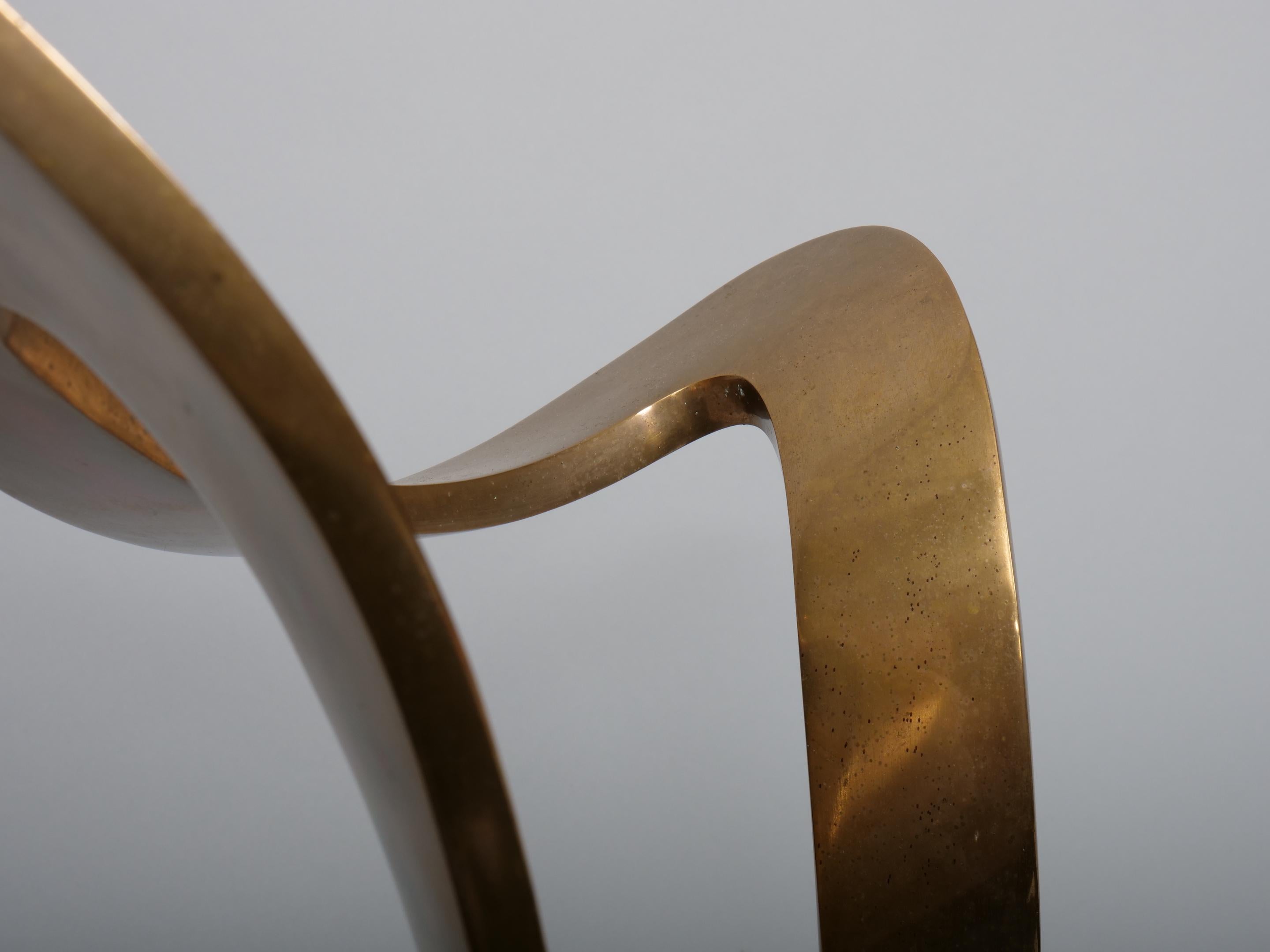 Brass Modernist sculpture For Sale