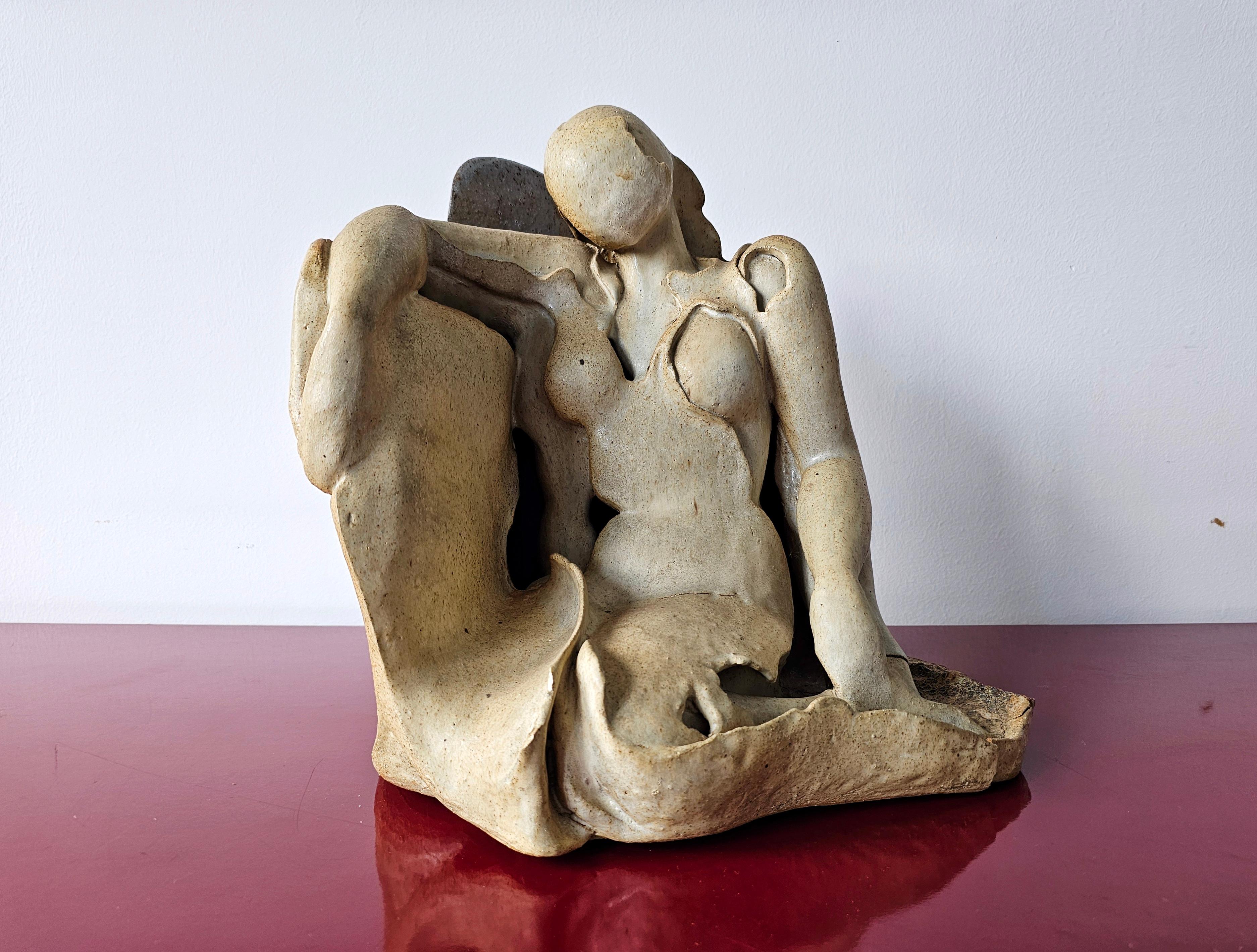 In this listing you will find a spectacular Modernist sculpture depicting a female nude. The sculpture is done in ceramics. Artist who did the sculpture used to teach at the Art Academy in Belgrade. We are currently in touch with the academy trying