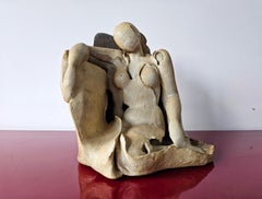 Modernist Sculpture of a female nude done in ceramics, Yugoslavia 1970s