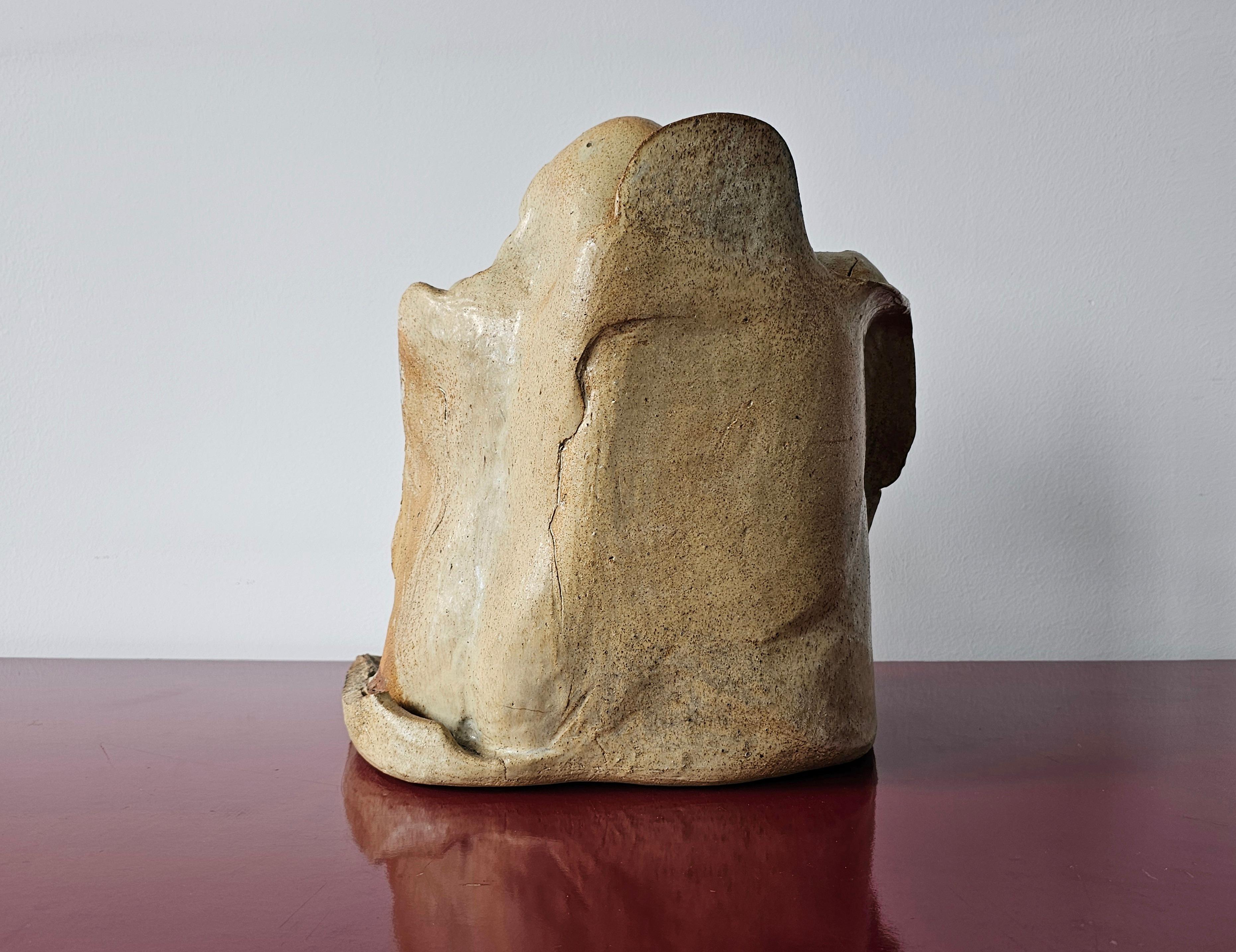 Ceramic Modernist Sculpture of a female nude done in ceramics, Yugoslavia 1970s For Sale