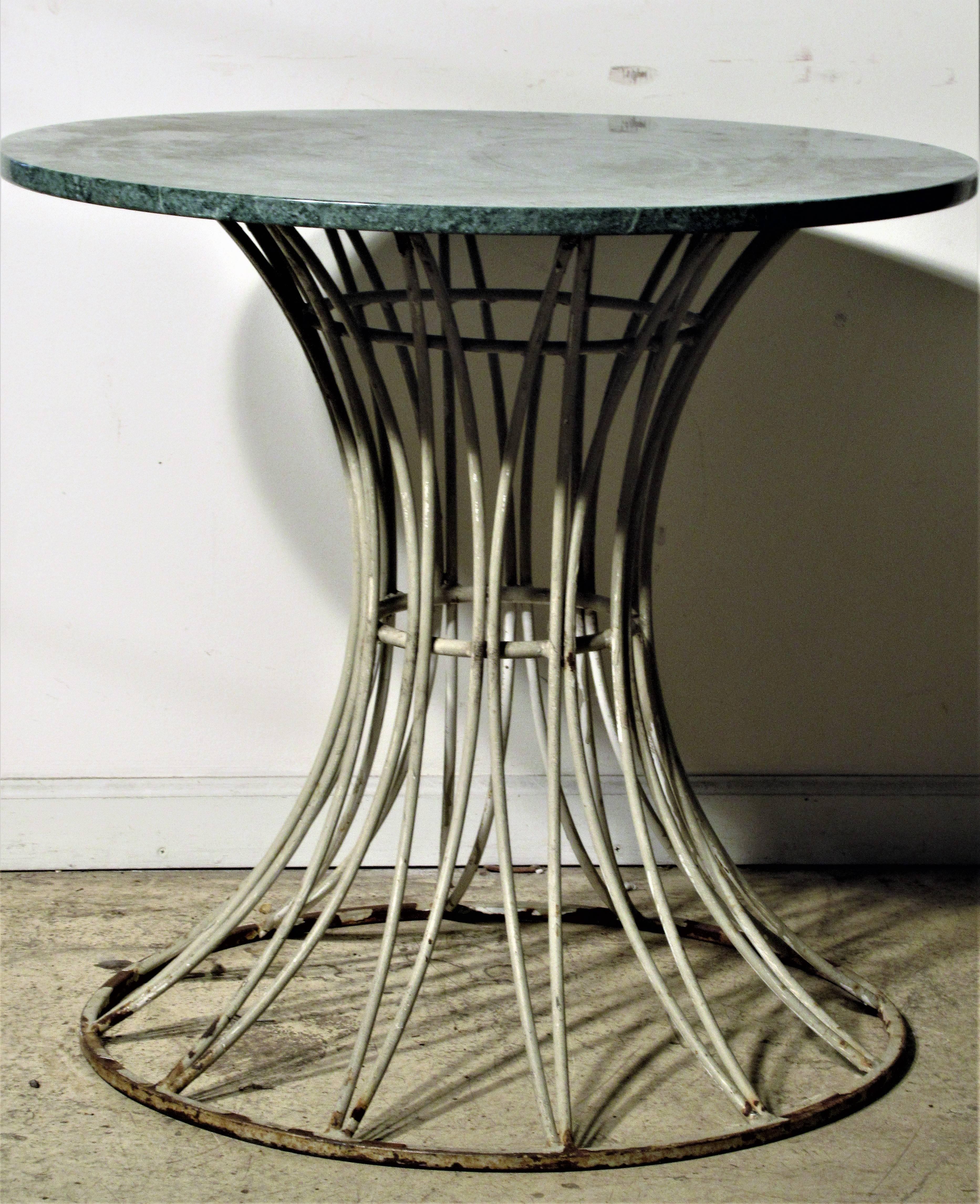 Modernist Sheaf of Wheat Style Iron Table Base 2