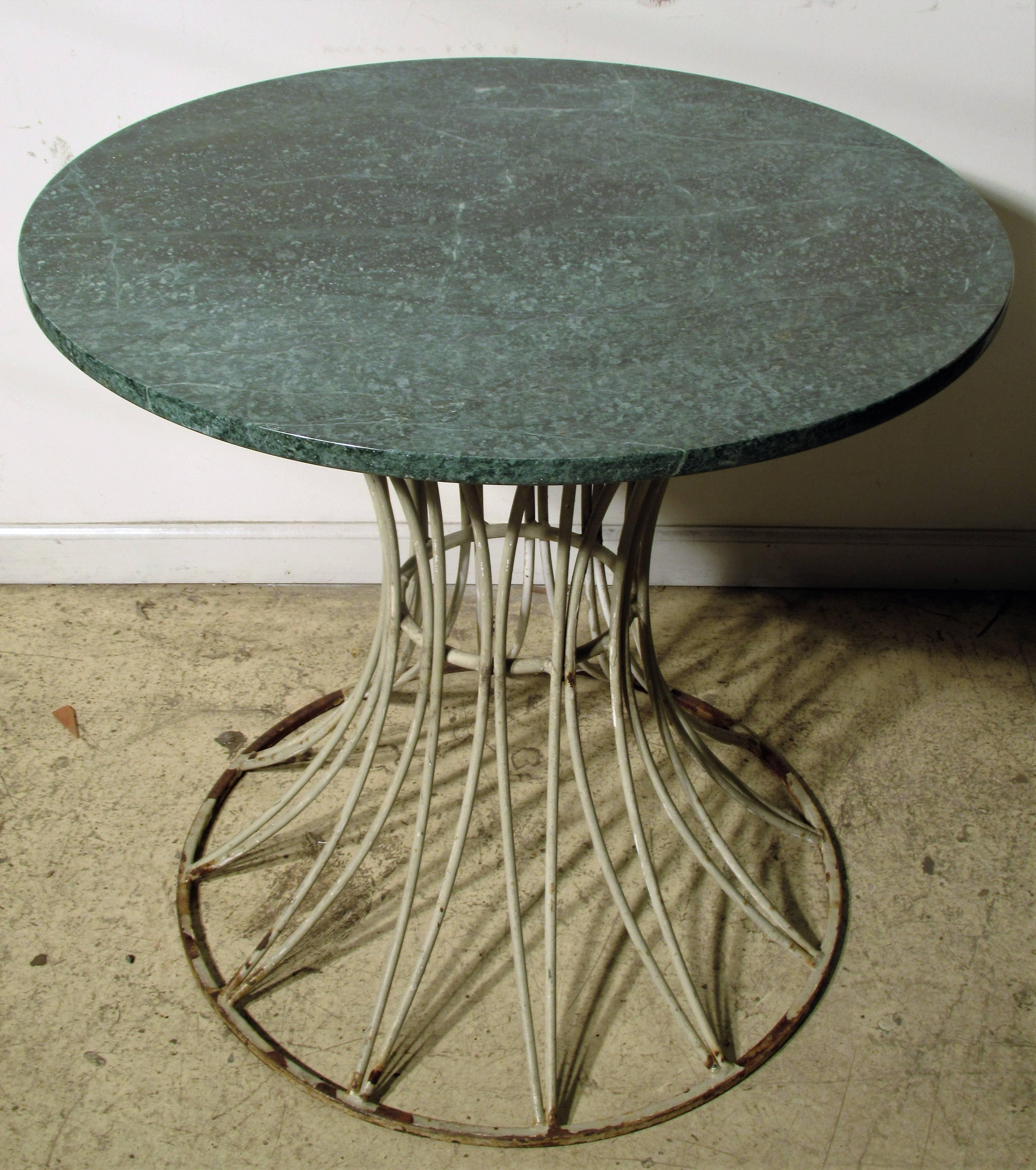 Modernist Sheaf of Wheat Style Iron Table Base 3