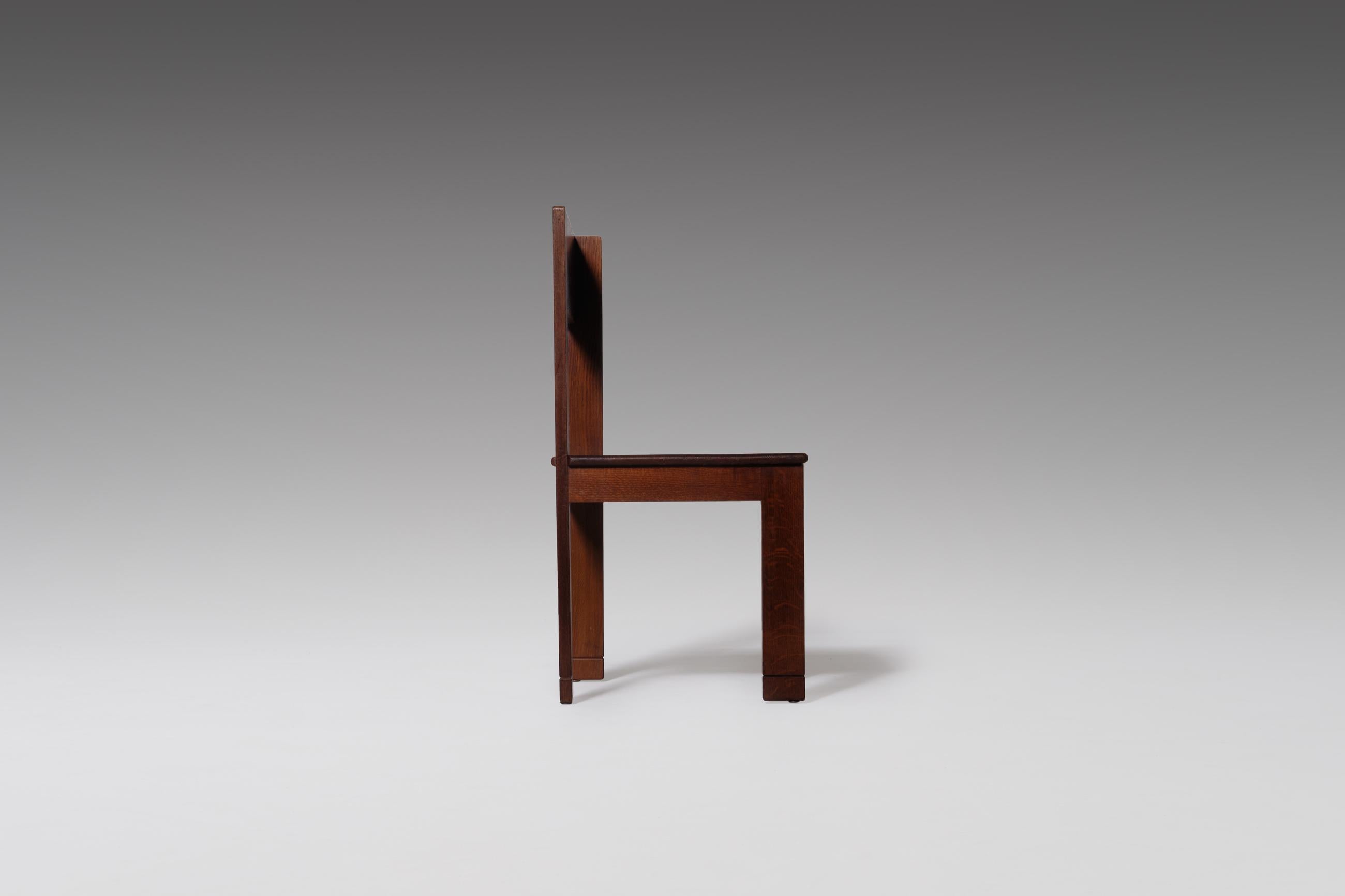 Dutch Modernist Side Chair by L.O.V., 1920s