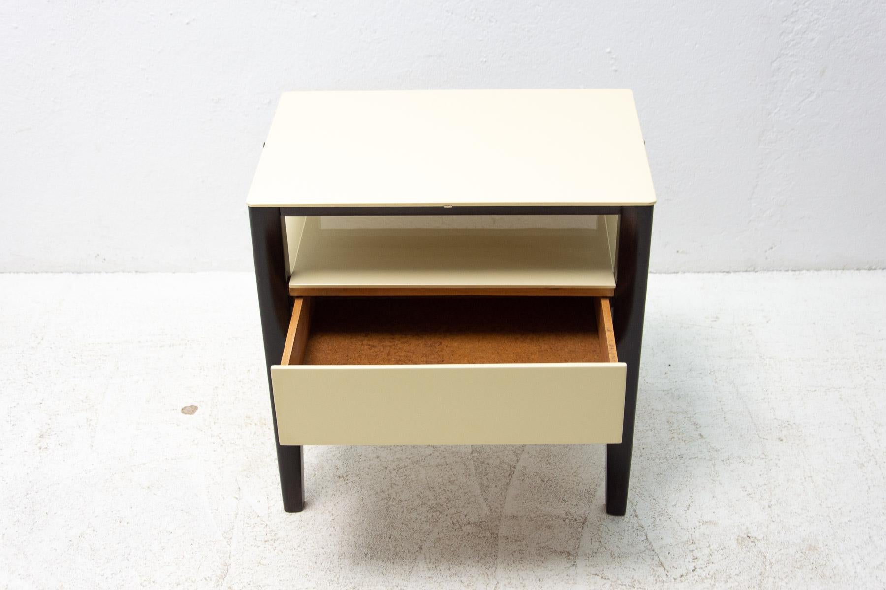 20th Century Modernist Side or Bedside Table, Czechoslovakia, 1960s For Sale