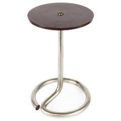 Modernist Side Table by René Herbst for Stablet, France, 1930s