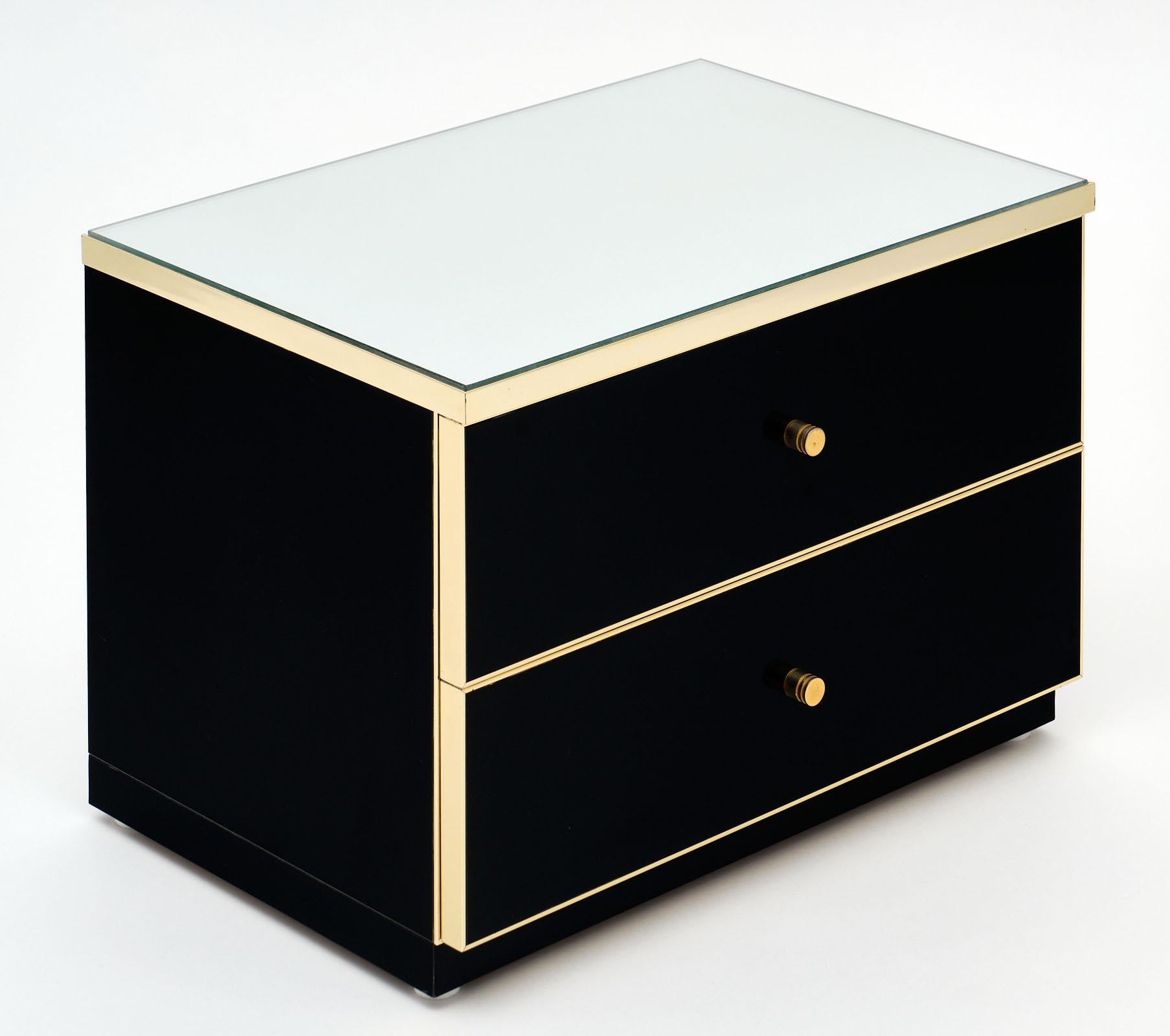 Lacquered Modernist Side Tables in the Manner of Pierre Cardin