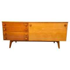 Modernist Sideboard with Drop-Down Door, Czechoslovakia, 1970s