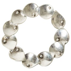 Modernist Silver Bracelet by Sigurd Persson, Sweden, 1953