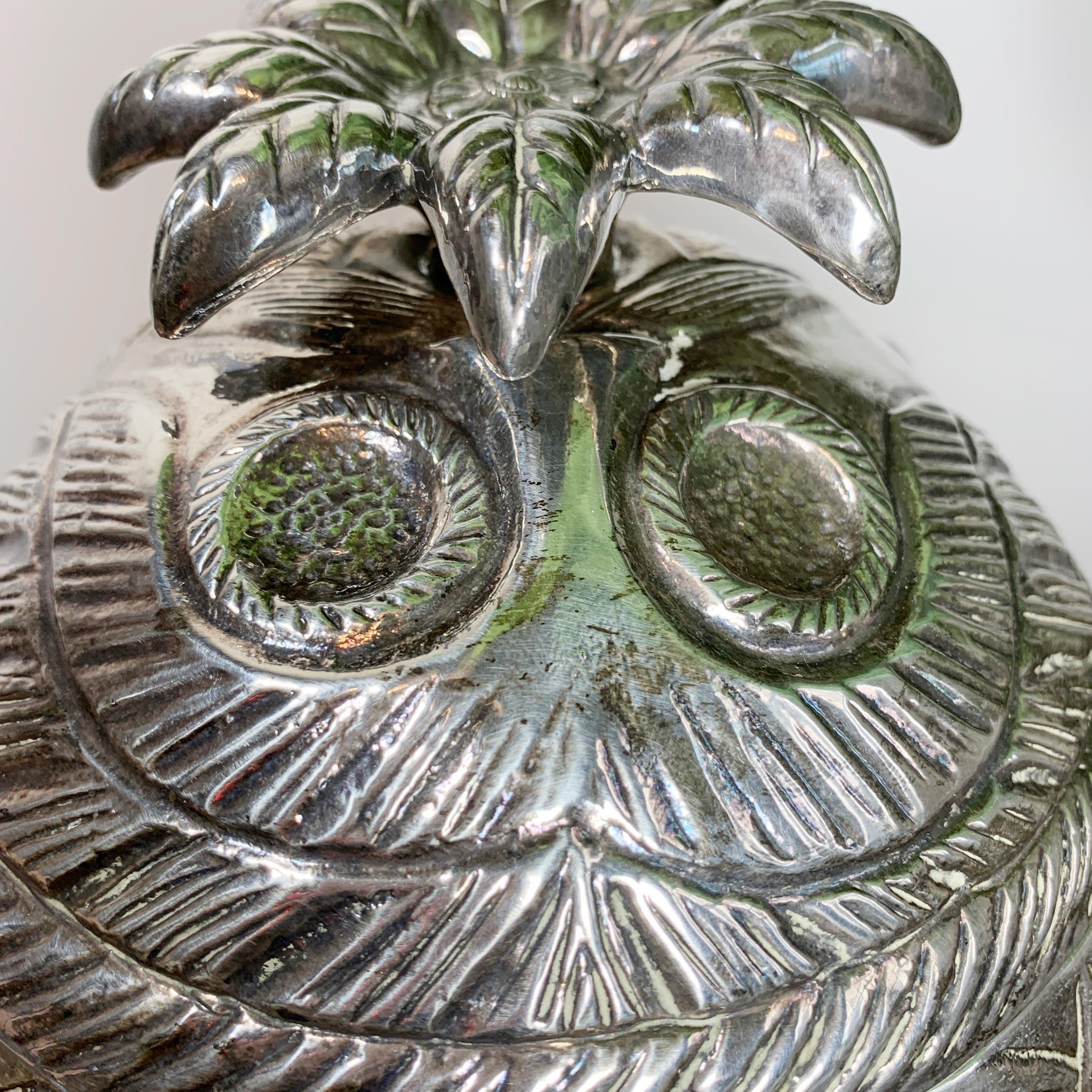 Modernist Silver Breton Design Ice Bucket in the Style of Marc Chagall 1950's For Sale 12