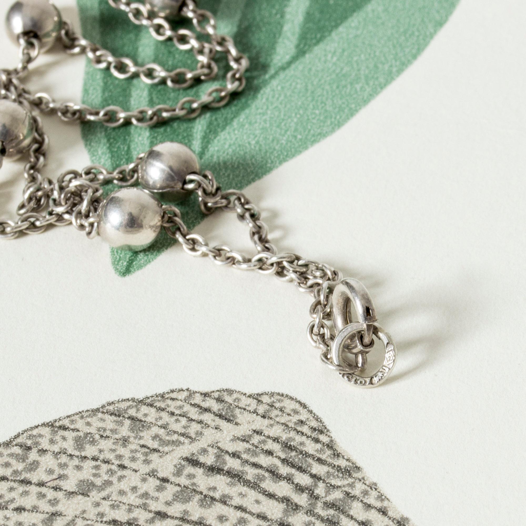  Collier moderniste en argent de Kaunis Koru, Finlande, annes 1960 Pour femmes 