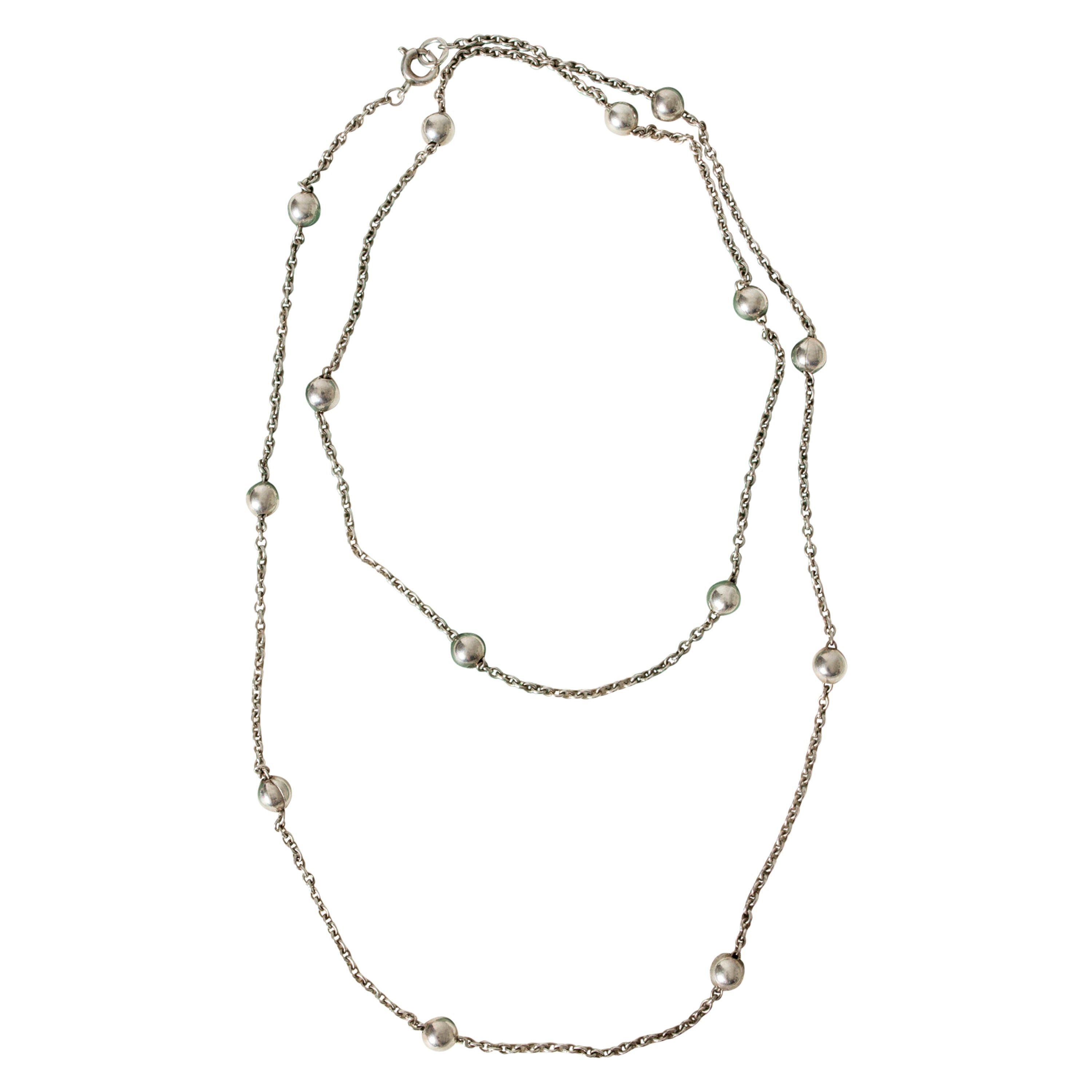 Collier moderniste en argent de Kaunis Koru, Finlande, annes 1960
