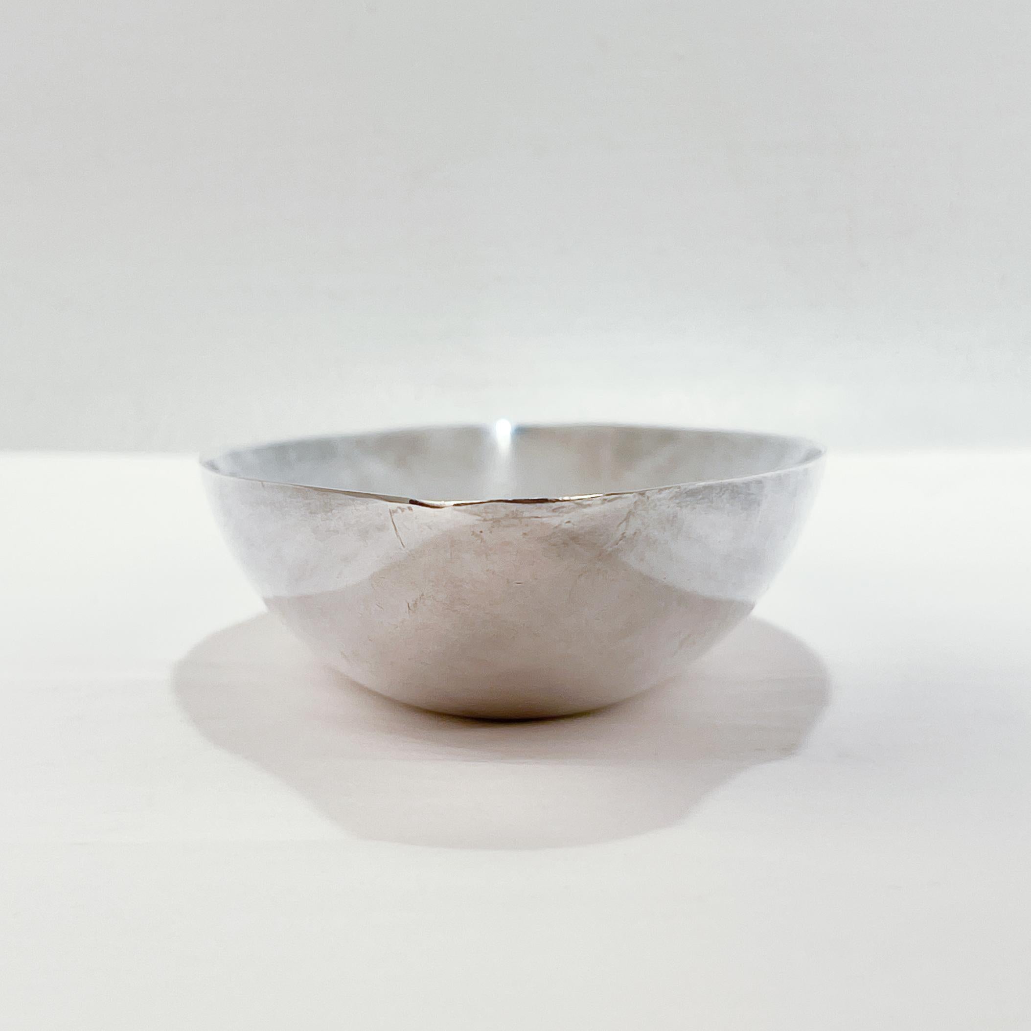 Modernist Silver Plate Fruit Bowl by Lino Sabattini for Christofle Gallia 3