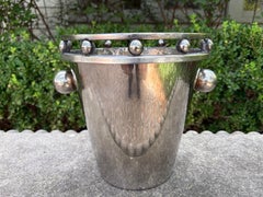 Modernist Silver Plated Champagne Bucket Designed By Larry Laslo