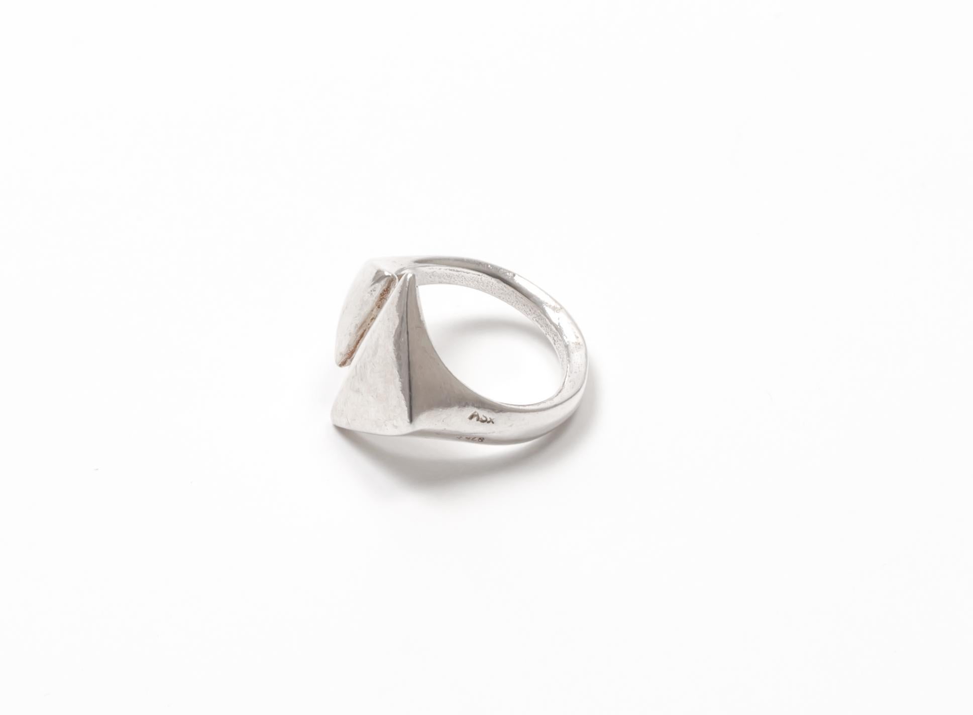 Modernist Silver Ring, 1960s For Sale 1