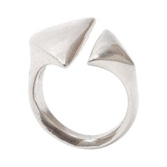 Vintage Modernist Silver Ring, 1960s