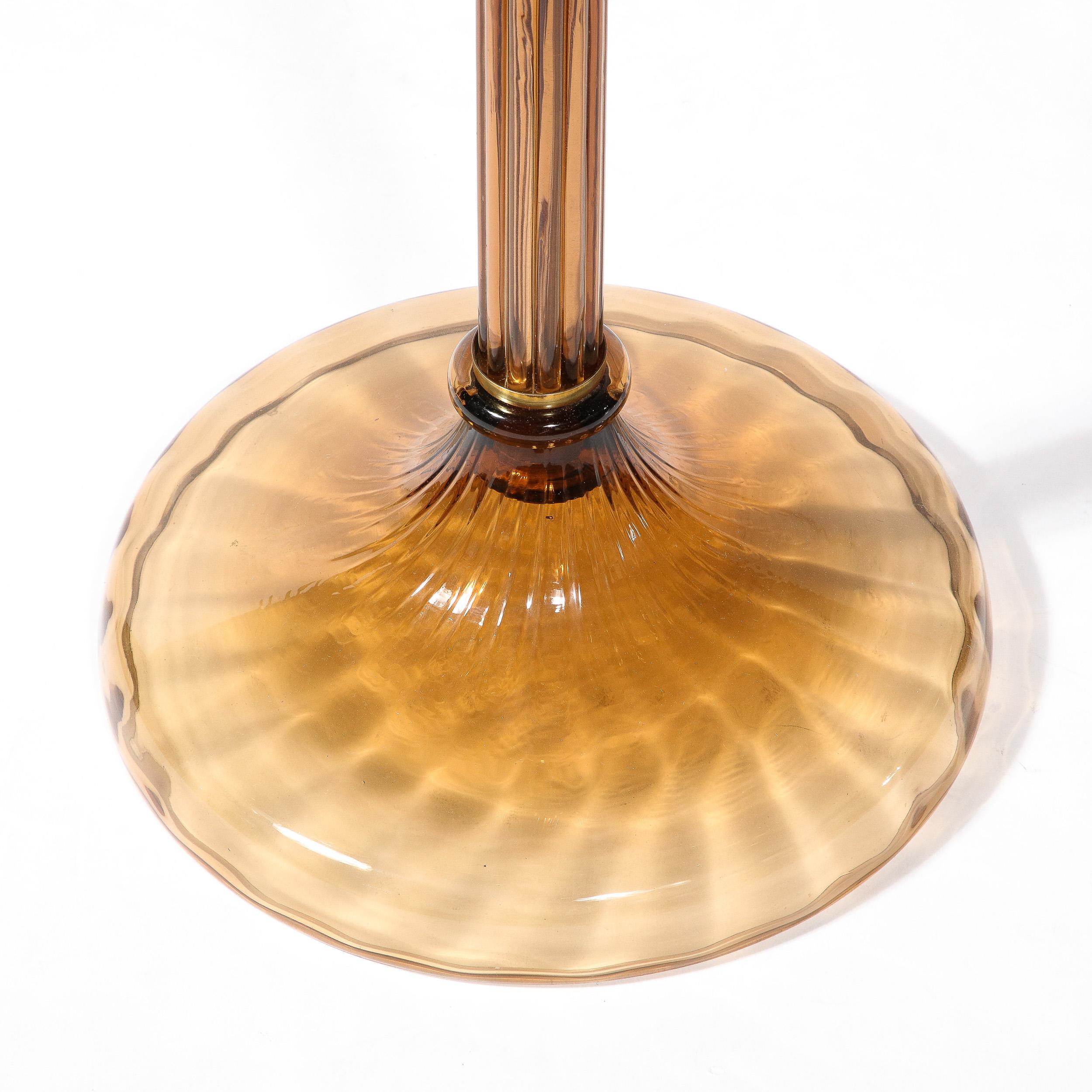 Photo inspiration: Visual Reference: Modernist Skyscraper Style Hand Blown Smoked Bronze Murano Glass Floor