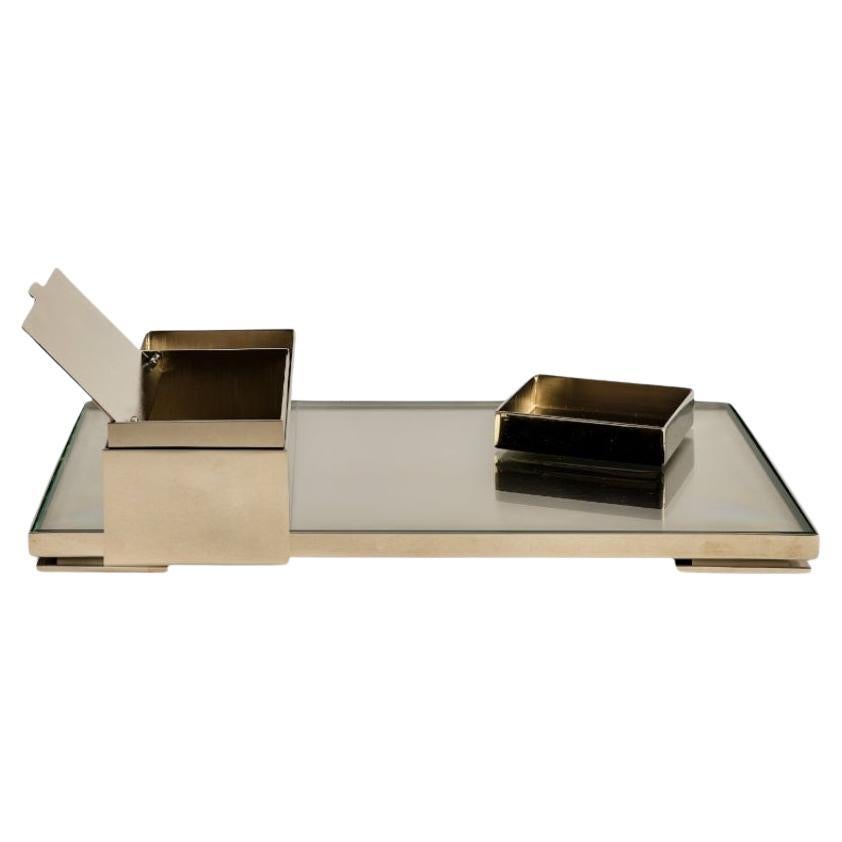 Modernist Smoking Tray by Joffrey Dappe for Mingardo For Sale