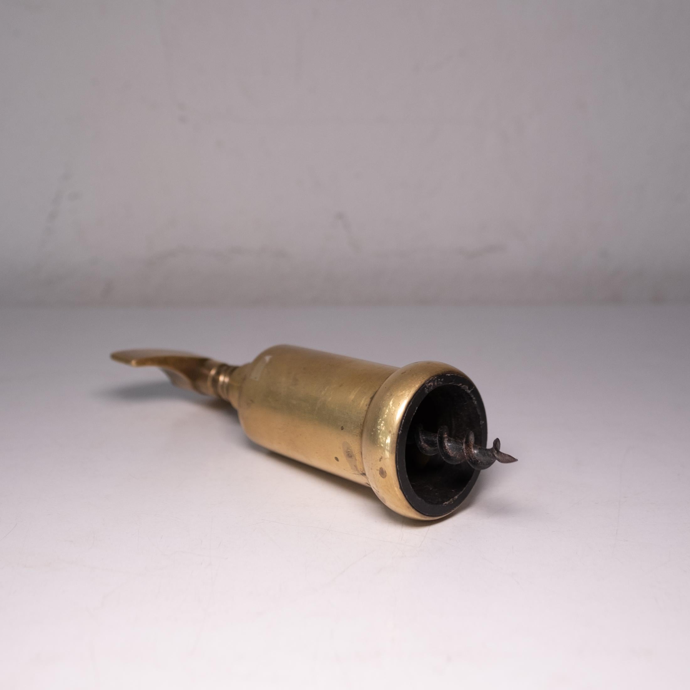 Modernist Solid Brass Corkscrew, 1970s 1