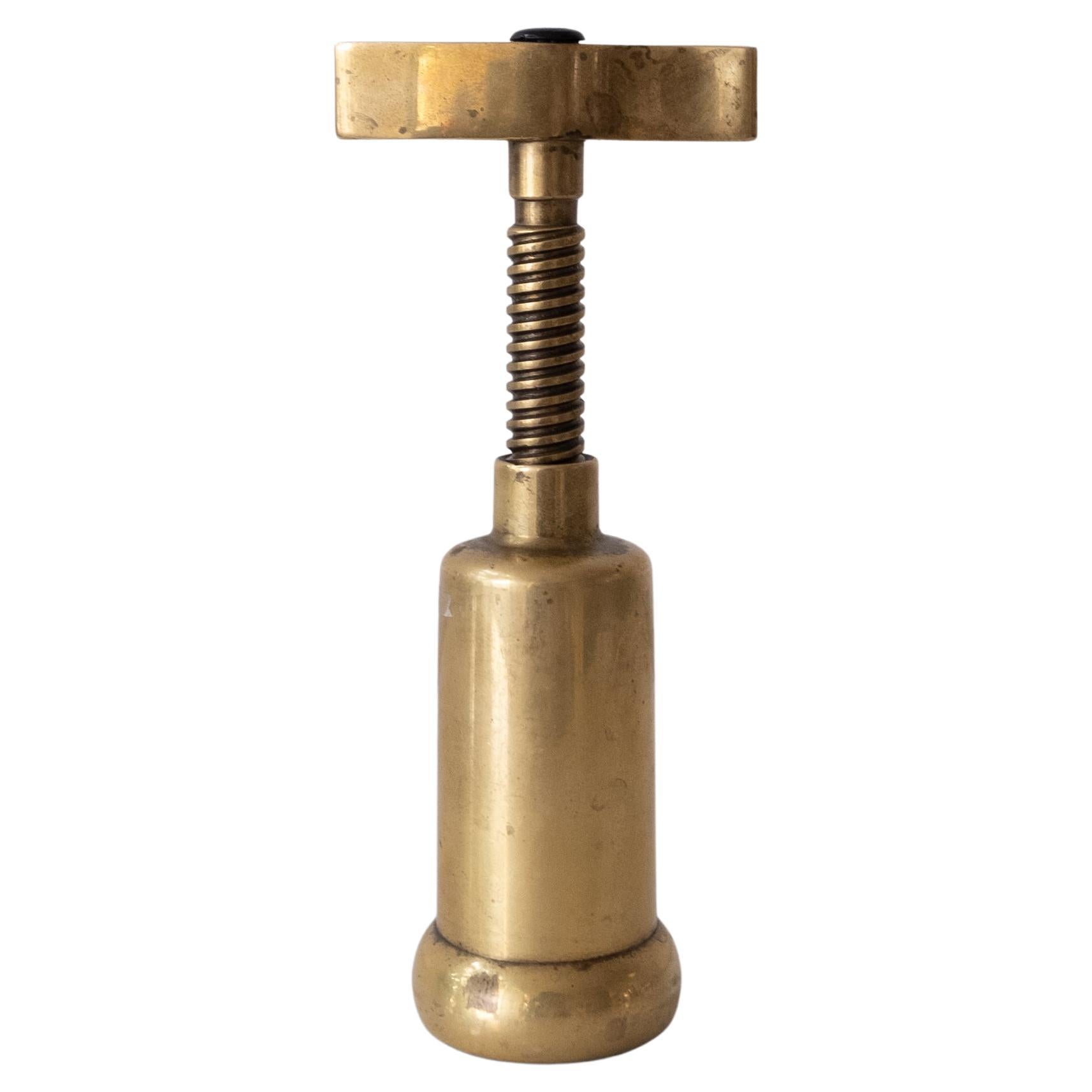 Modernist Solid Brass Corkscrew, 1970s