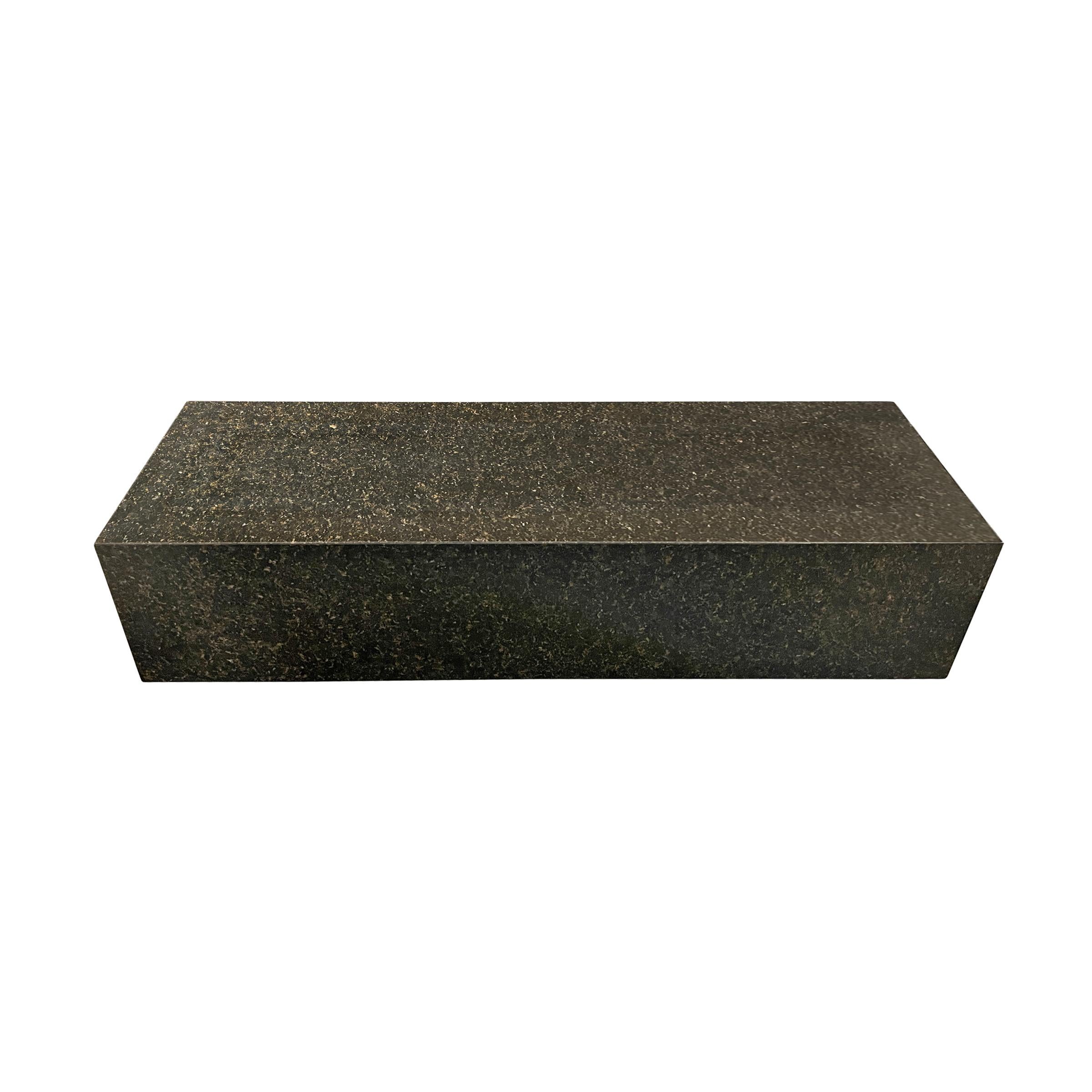 American Modernist Solid Granite Table or Bench For Sale