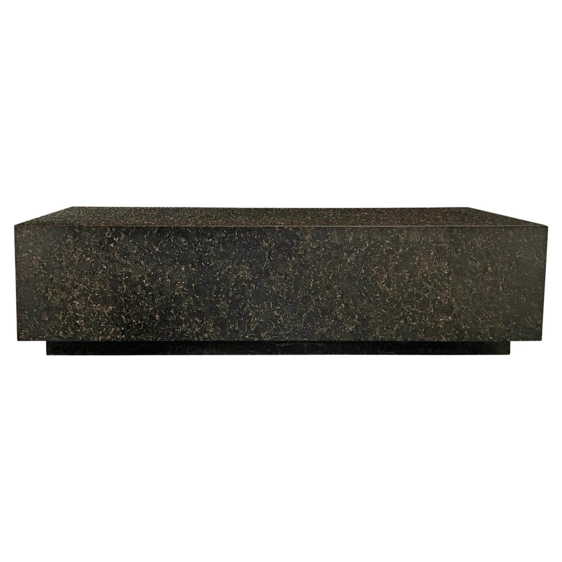 Modernist Solid Granite Table or Bench