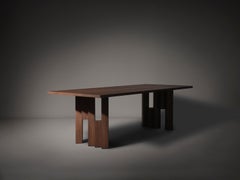Modernist Solid Oak Dining Table - Fenestra by Mokko
