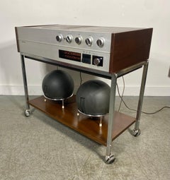 Modernist Space Age Clairtone G3 T13 Stereo System with Globe Speakers