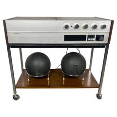 Used Modernist Space Age Clairtone G3 T13 Stereo System with Globe Speakers