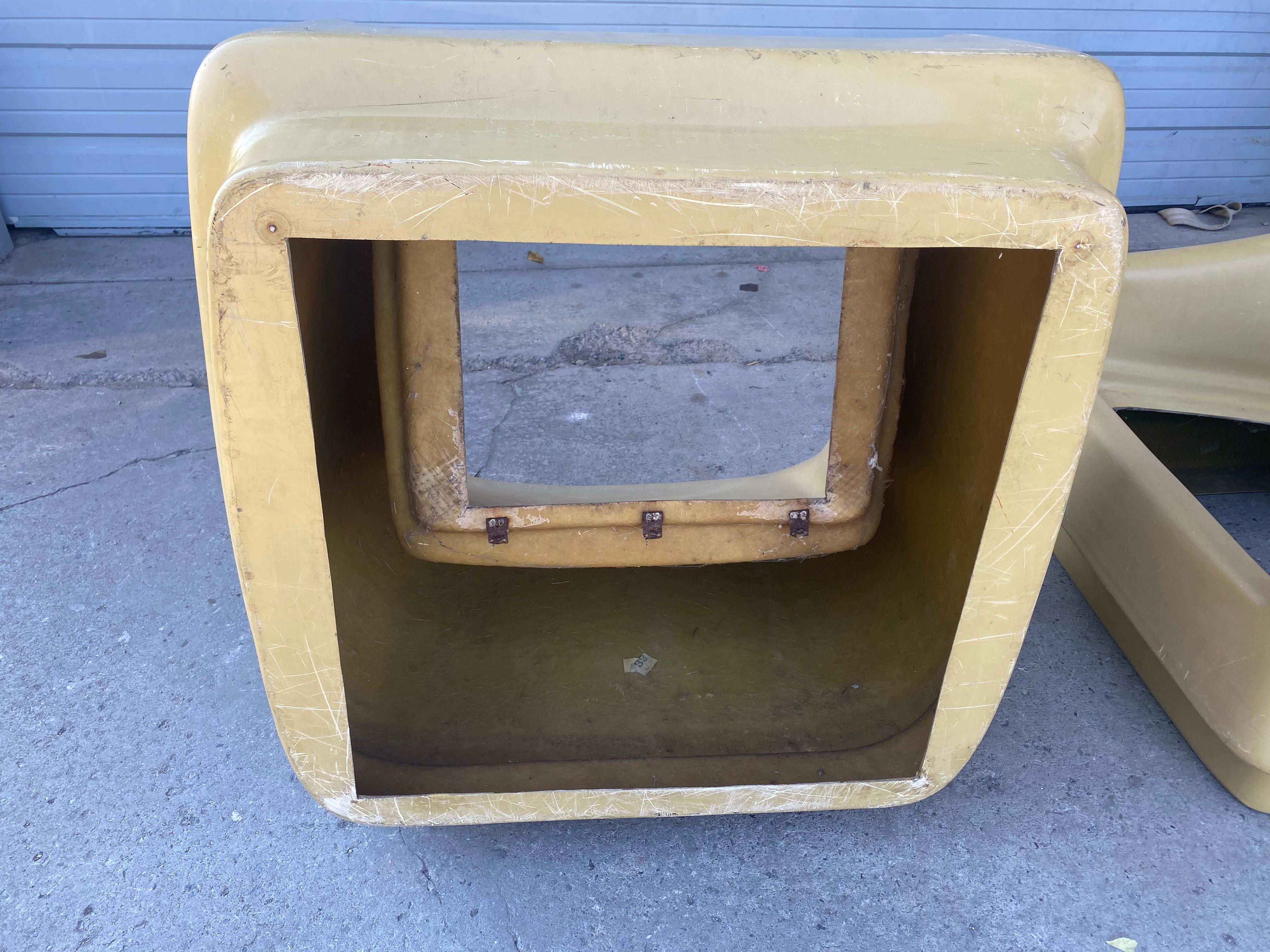 Modernist Space Age Fiberglass Pod Chairs 5