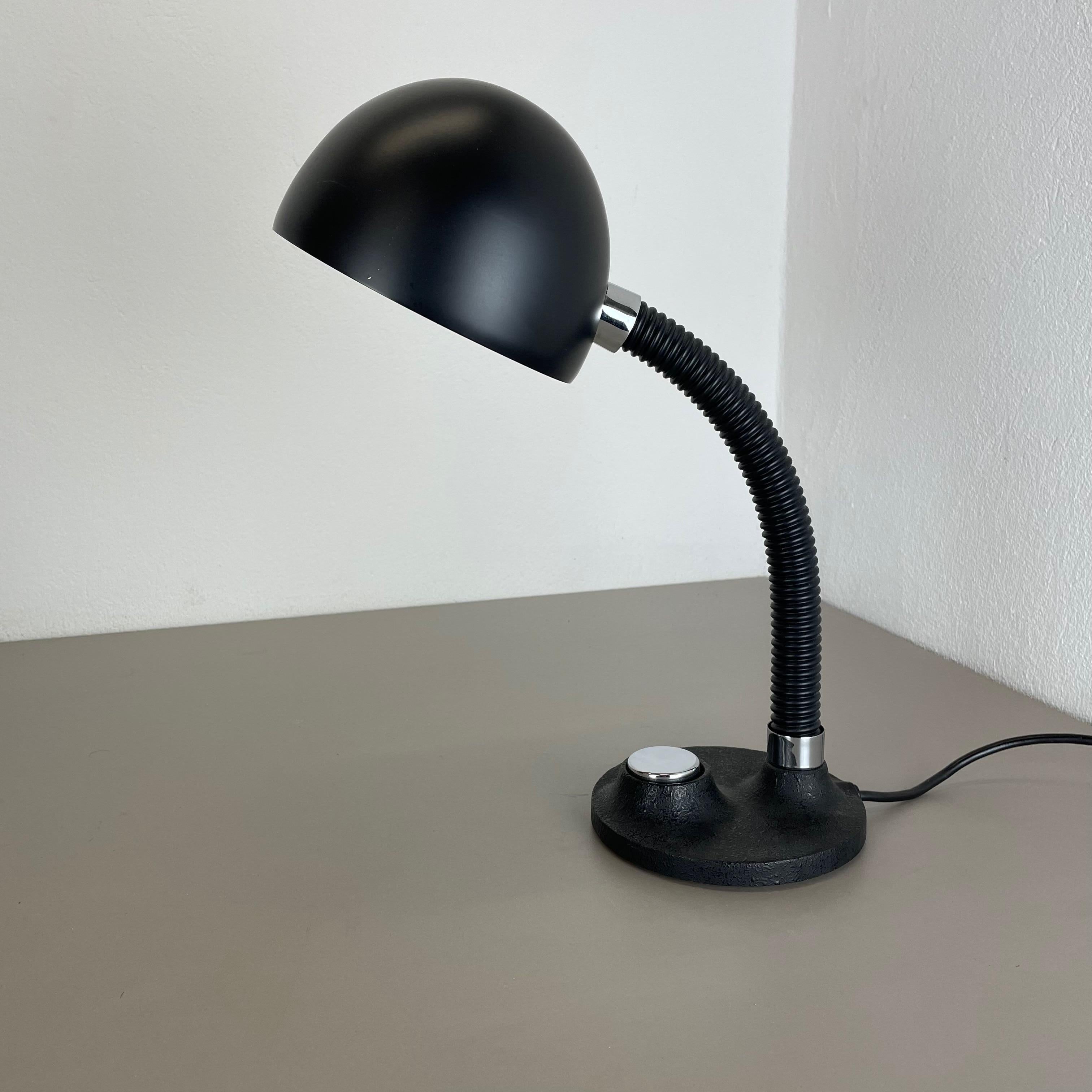 20th Century Modernist SPACE AGE Metal Table Light by Hillebrand Leuchten, Germany, 1970s For Sale