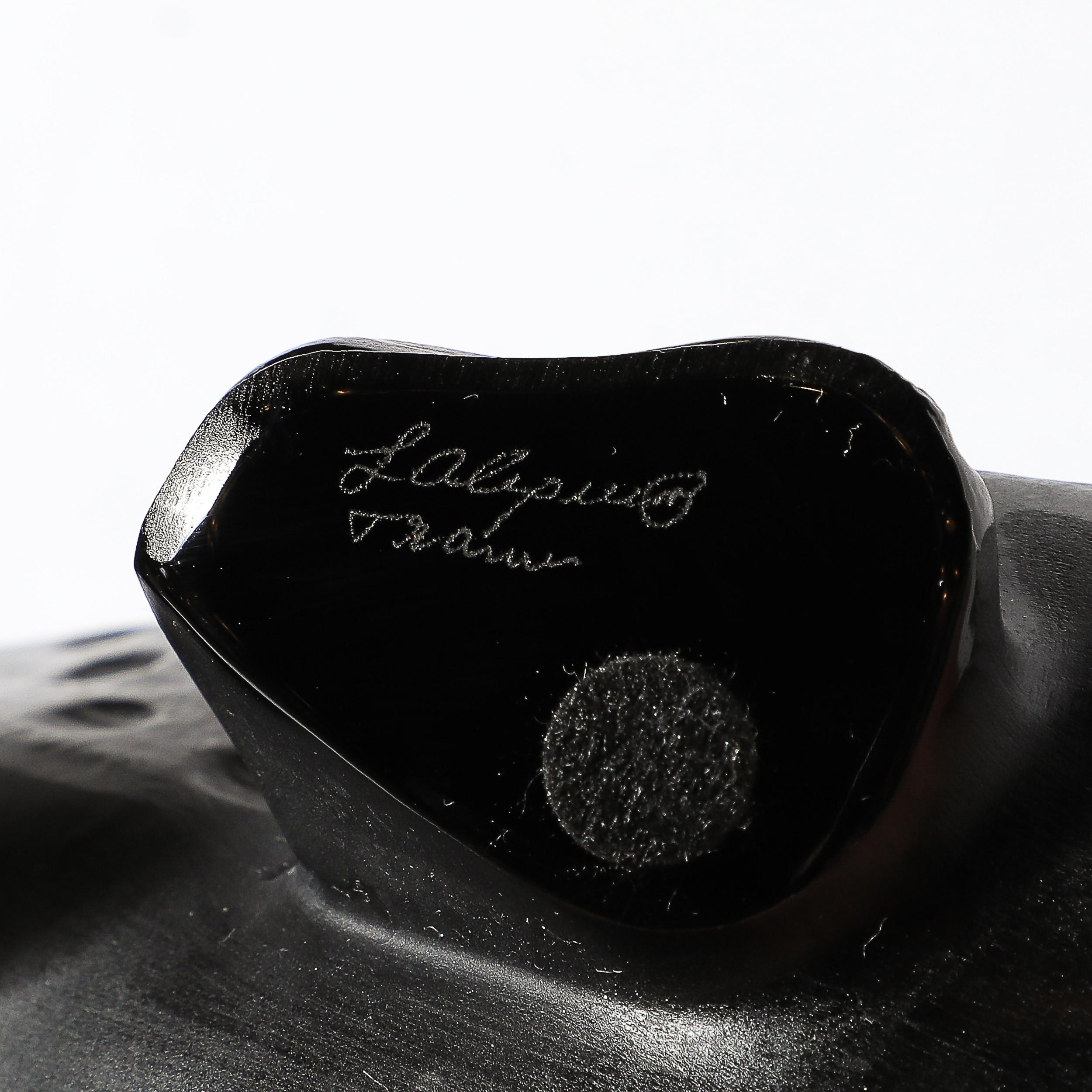 Leopardo Acechador Modernista en Cristal Esmerilado Firmado por Lalique en venta 6