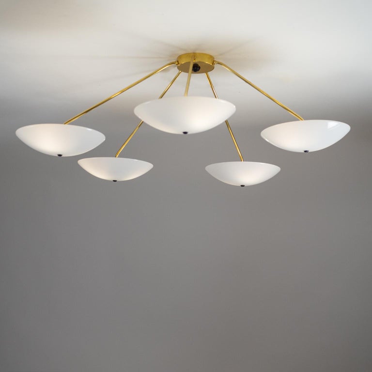 Modernist Sputnik Ceiling Light, 1950s at 1stdibs