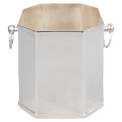 Modernist St. James Brazil Octagonal Silver Plate Champagne Bucket Wine Cooler