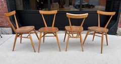 Sillas apilables de comedor de estilo modernista - Diseño original de L. Ercolani... Ercol / Inglaterra