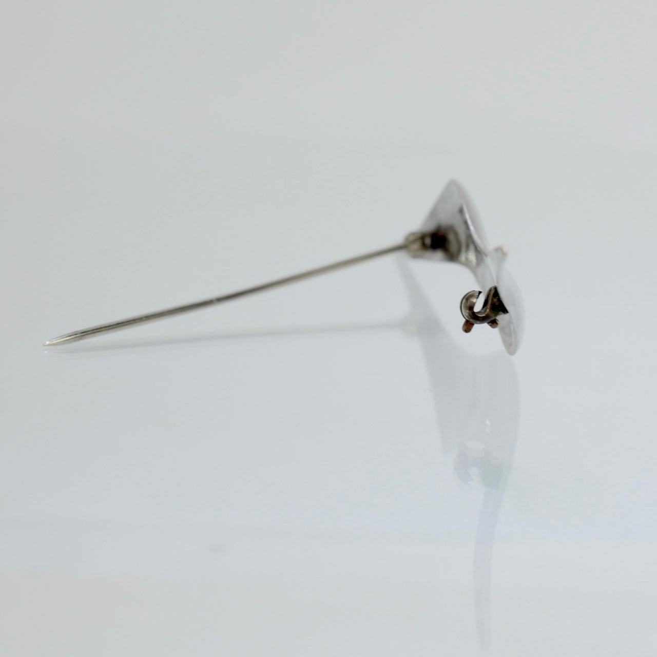 Modernist Stainless Steel Brooch or Pin by Jose De Riviera In Good Condition For Sale In Philadelphia, PA