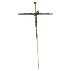 Crucifijo / Cruz Modernista de Acero Inoxidable