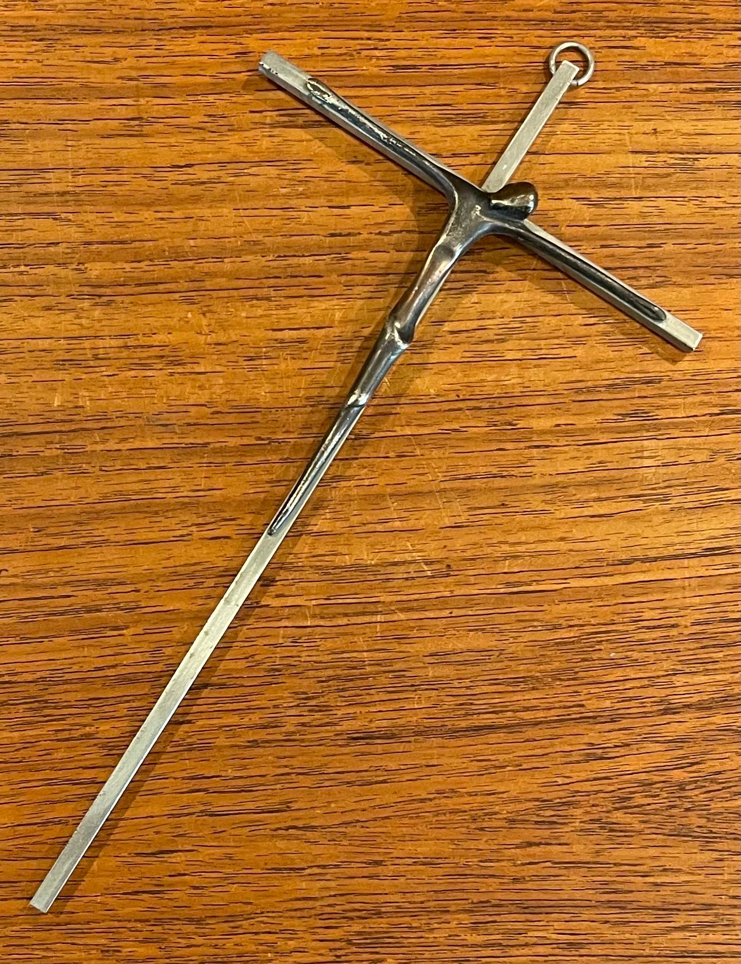 Modernist Stainless Steel Crucifix / Cross For Sale 1