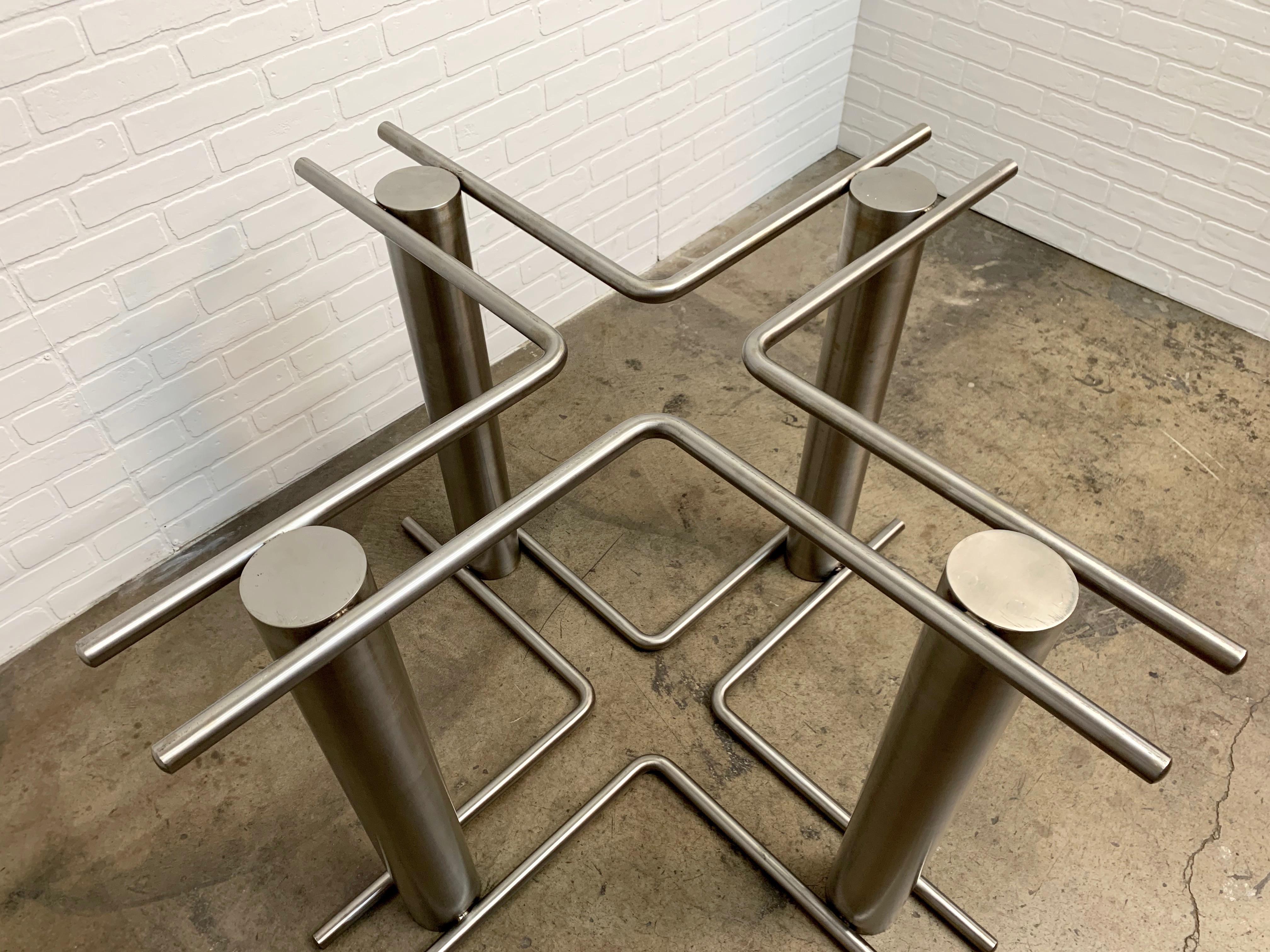 Modernist Stainless Steel Dining Table 6