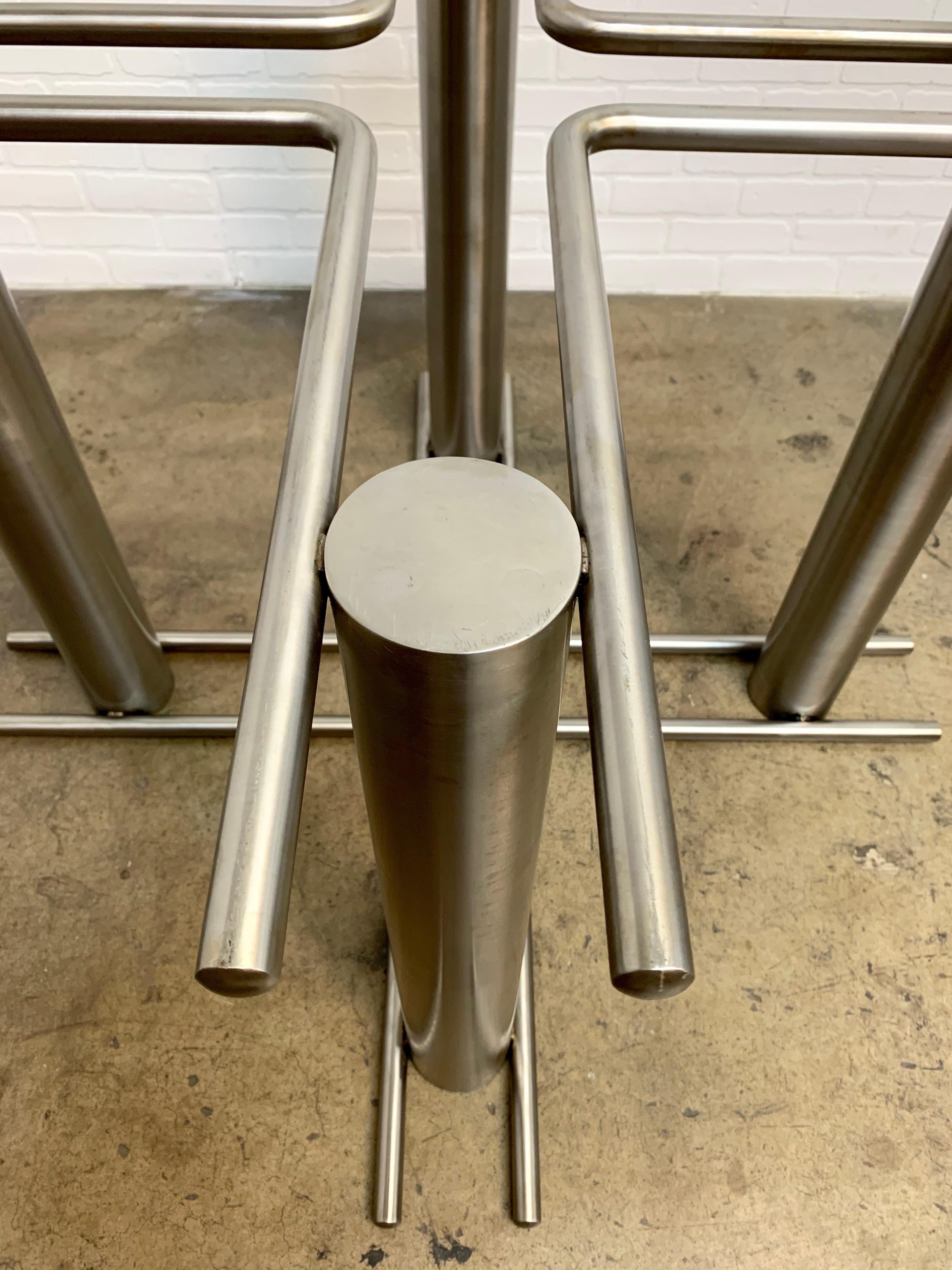 Modernist Stainless Steel Dining Table 7