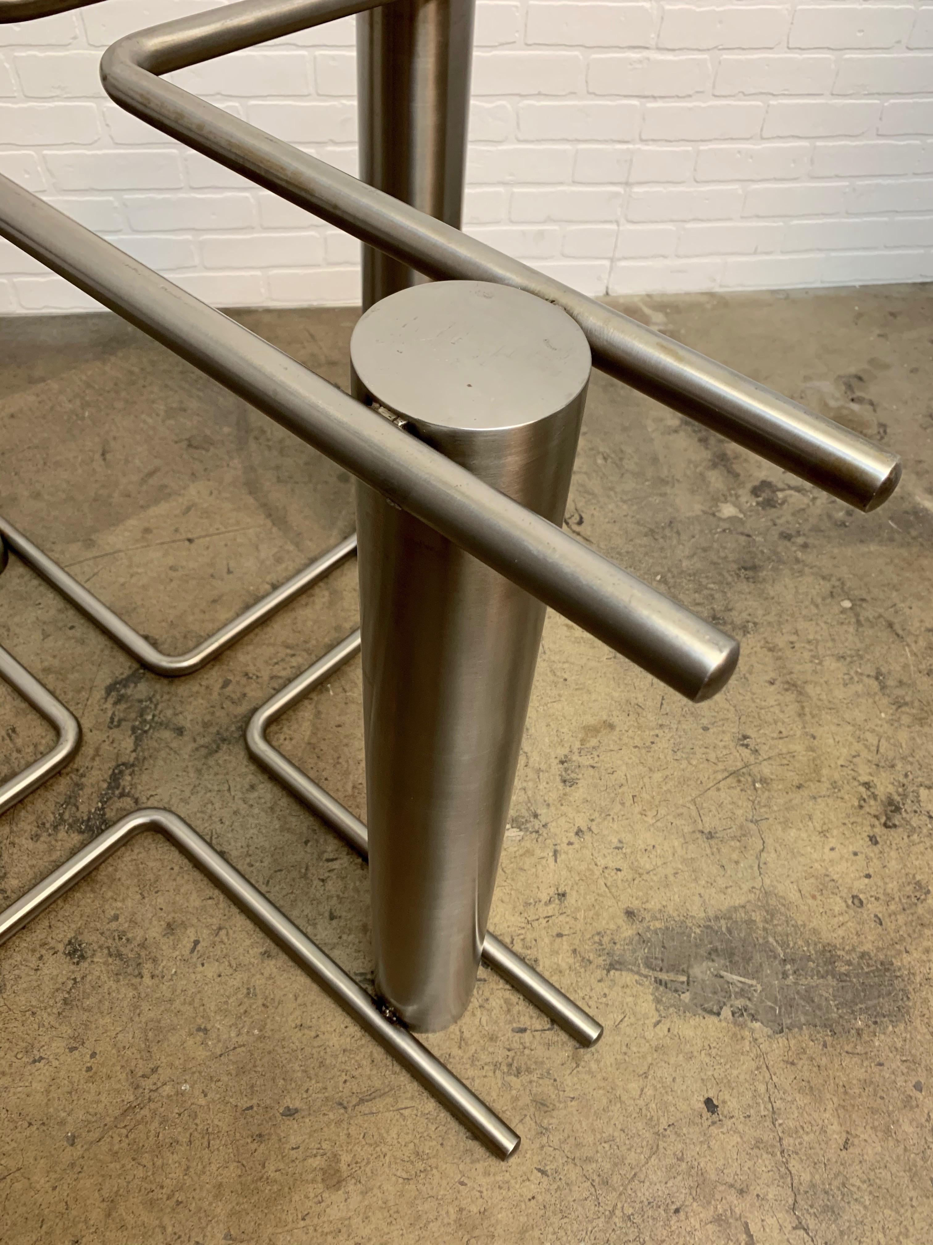 Modernist Stainless Steel Dining Table 9
